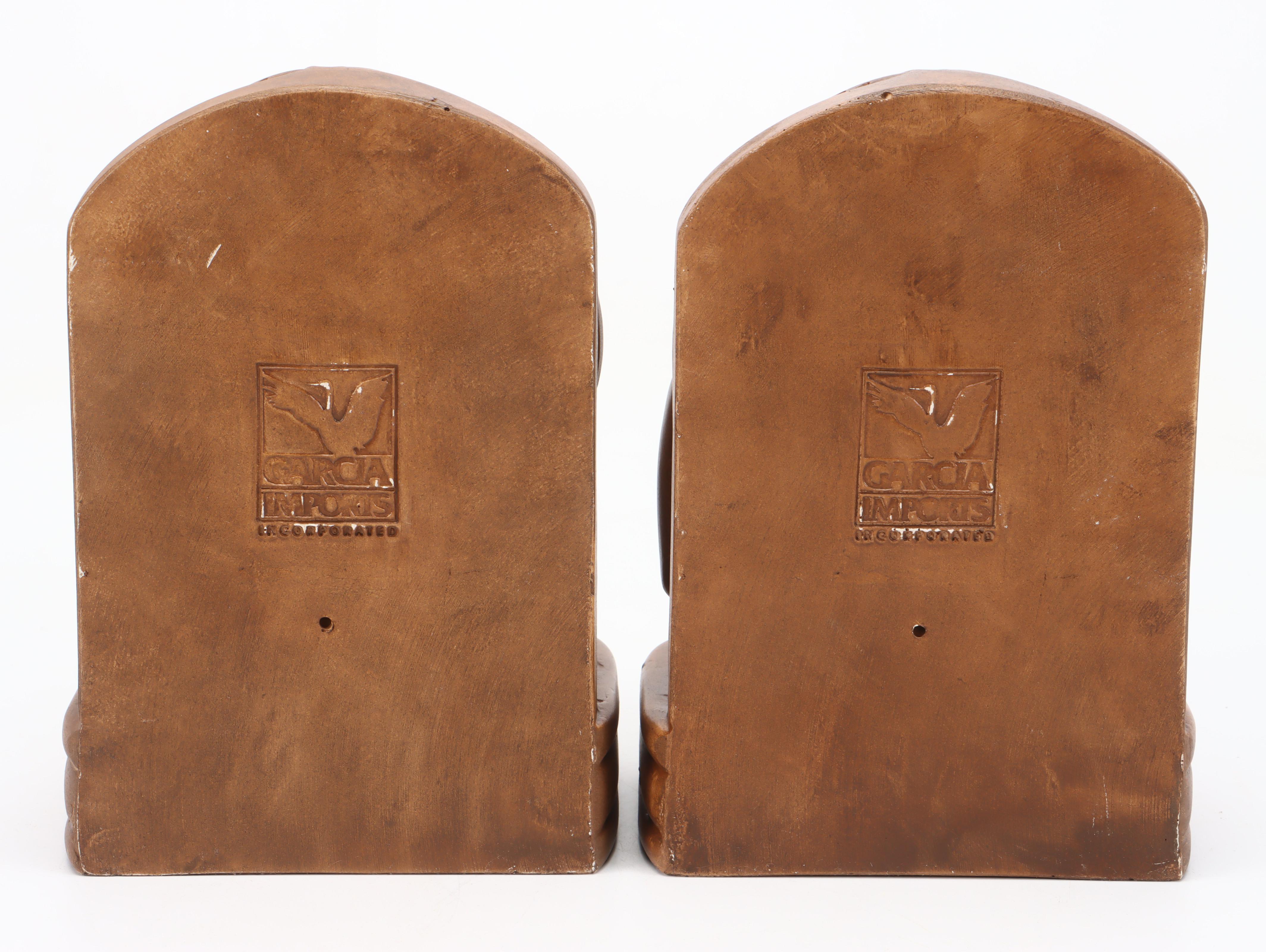 Garcia Imports Painted Composite Elephant Bookends