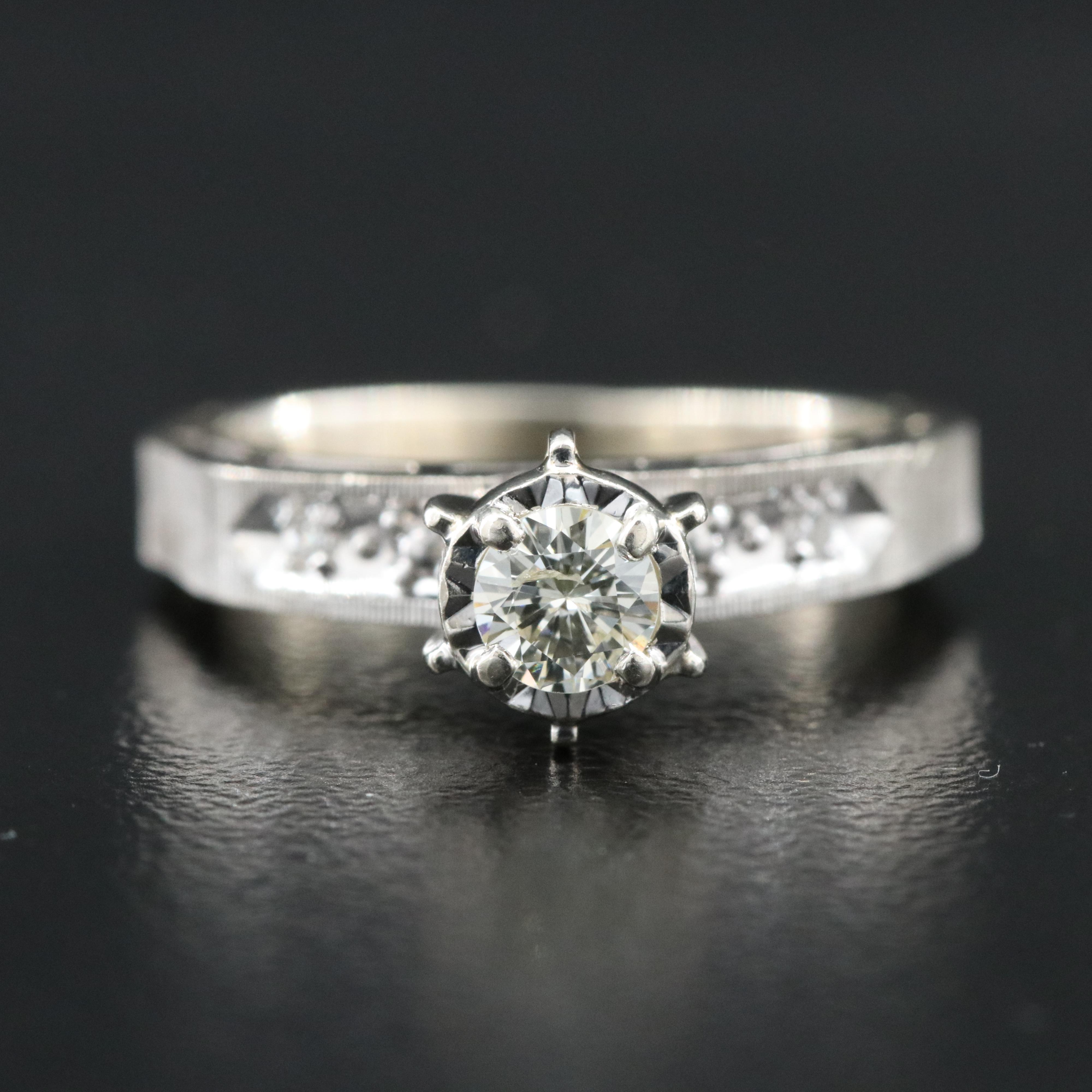 14K 0.22 CTW Diamond Ring