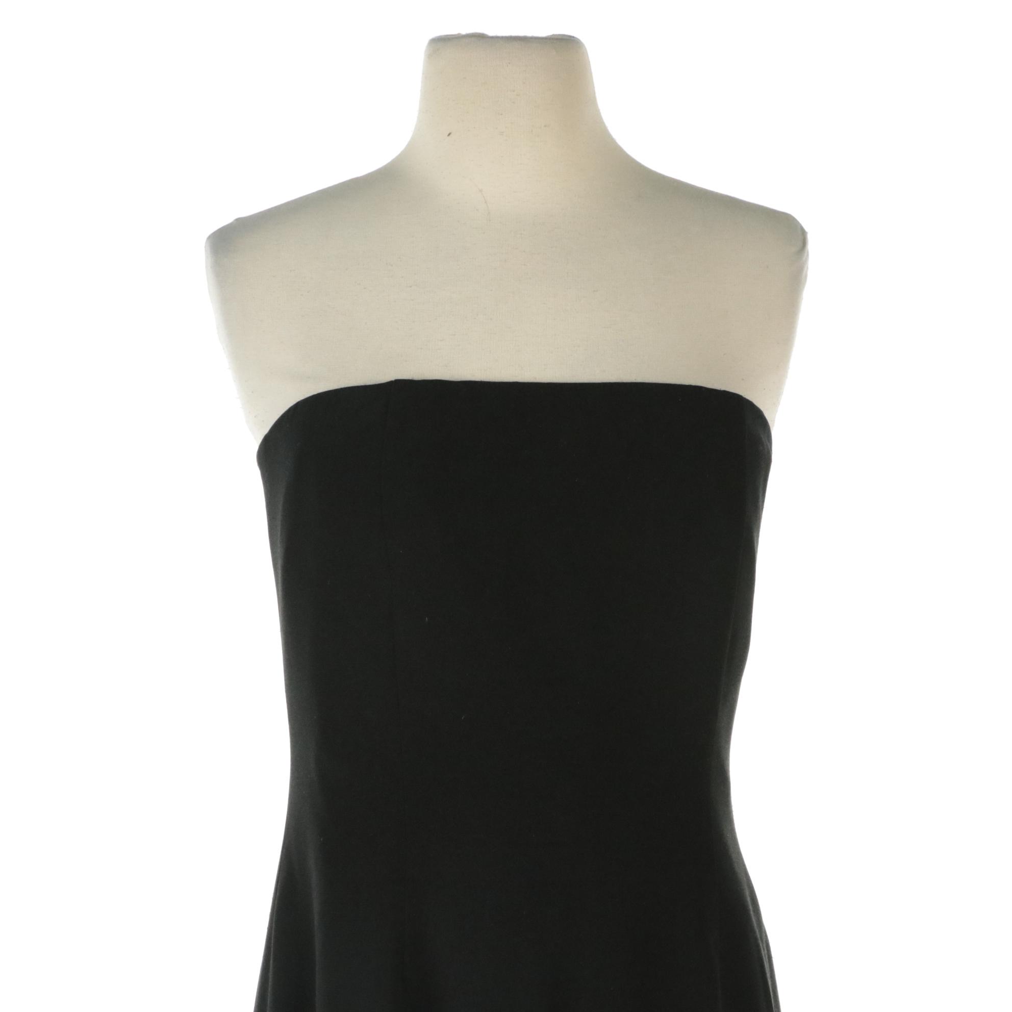 Bill Blass Vintage Strapless Dress and Jeni V-Neck Draped Long Dress