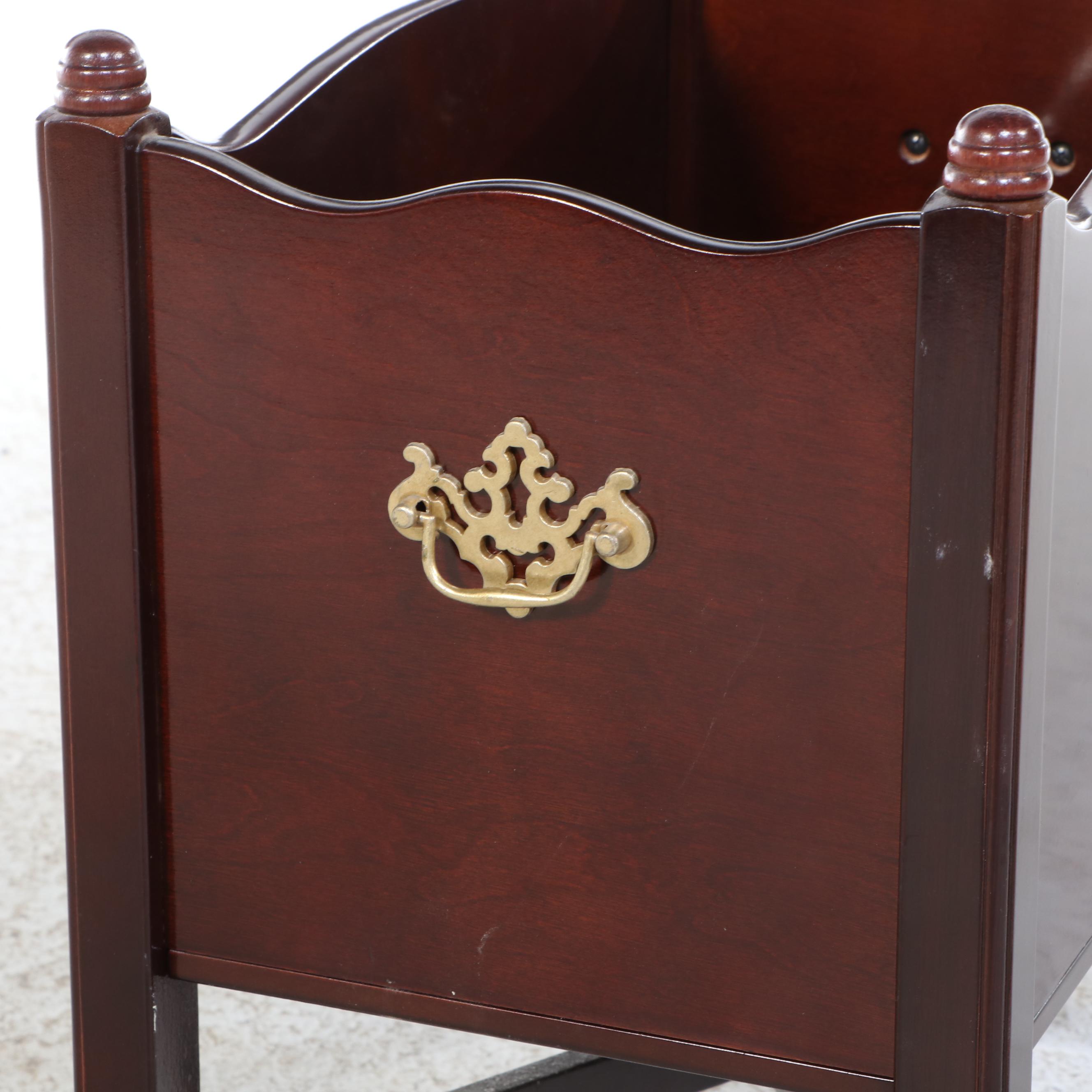 The Bombay Company Federal Style Mahogany-Stained Canterbury