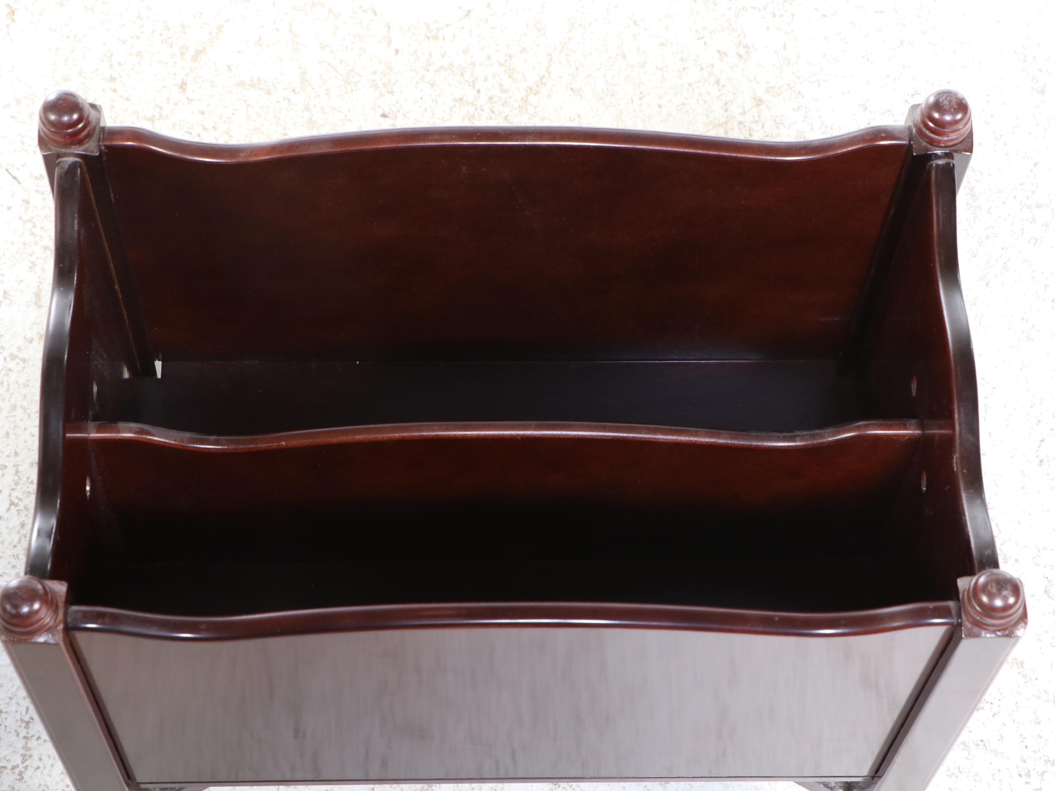 The Bombay Company Federal Style Mahogany-Stained Canterbury