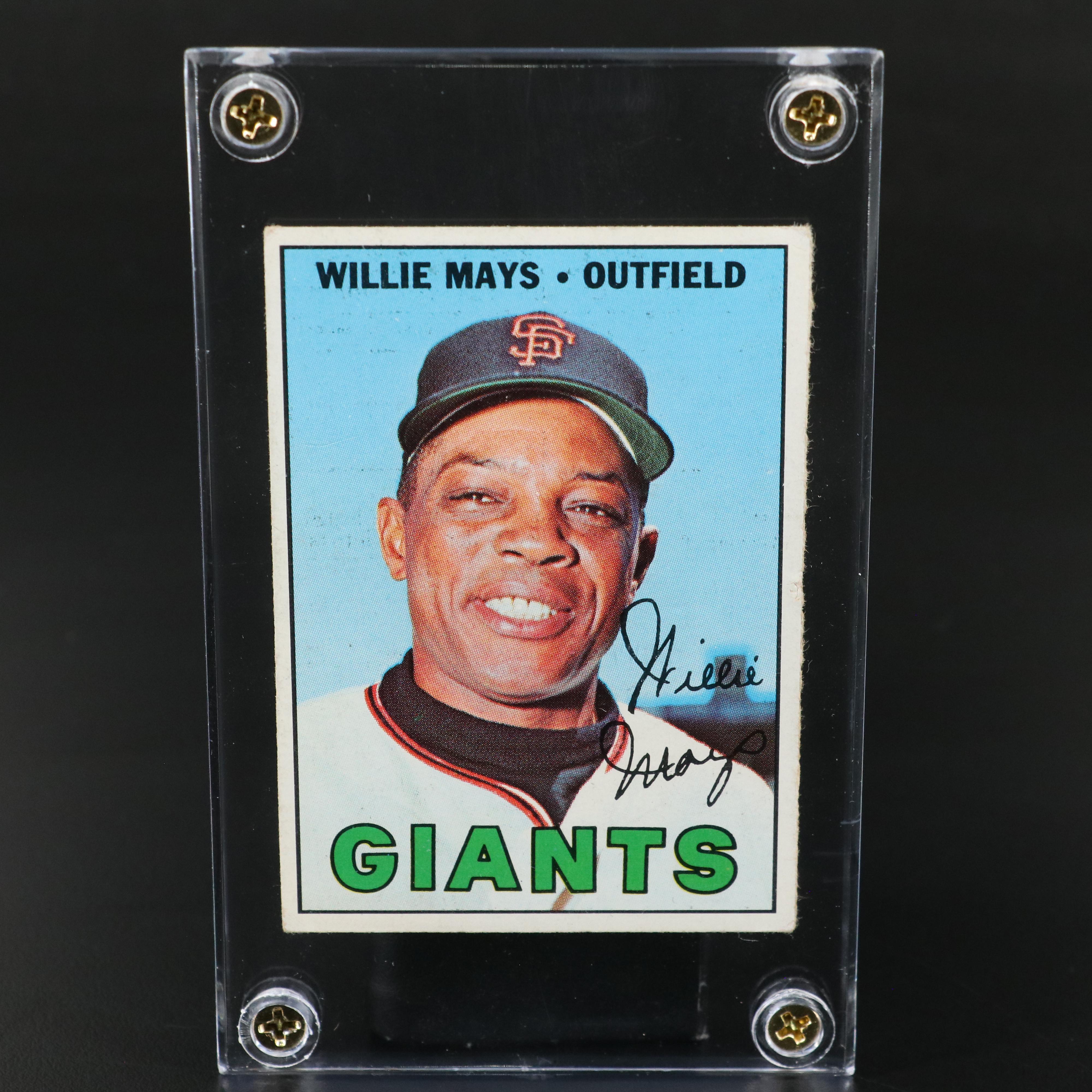 1967 Topps Willie Mays San Francisco Giants Baseball Card