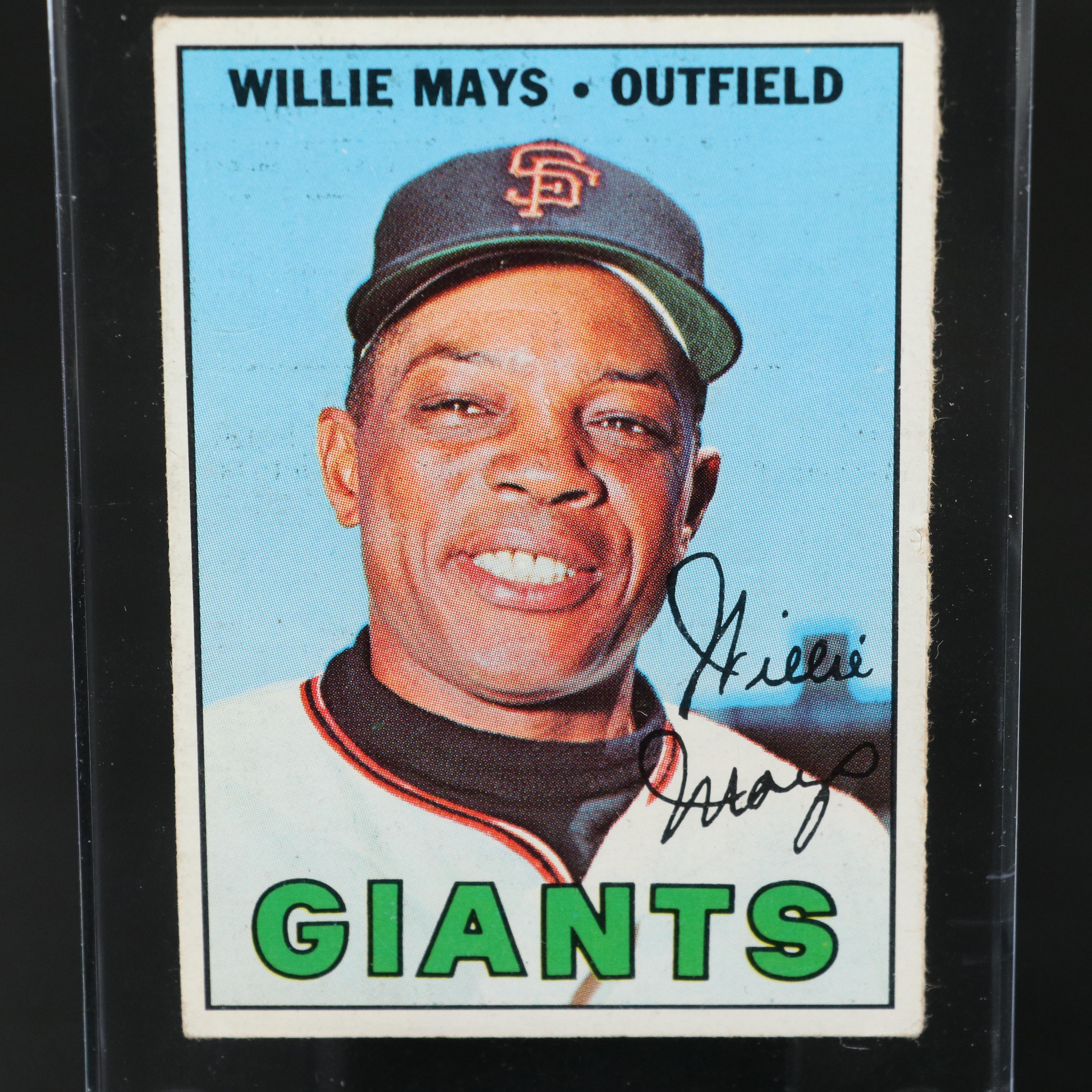 1967 Topps Willie Mays San Francisco Giants Baseball Card
