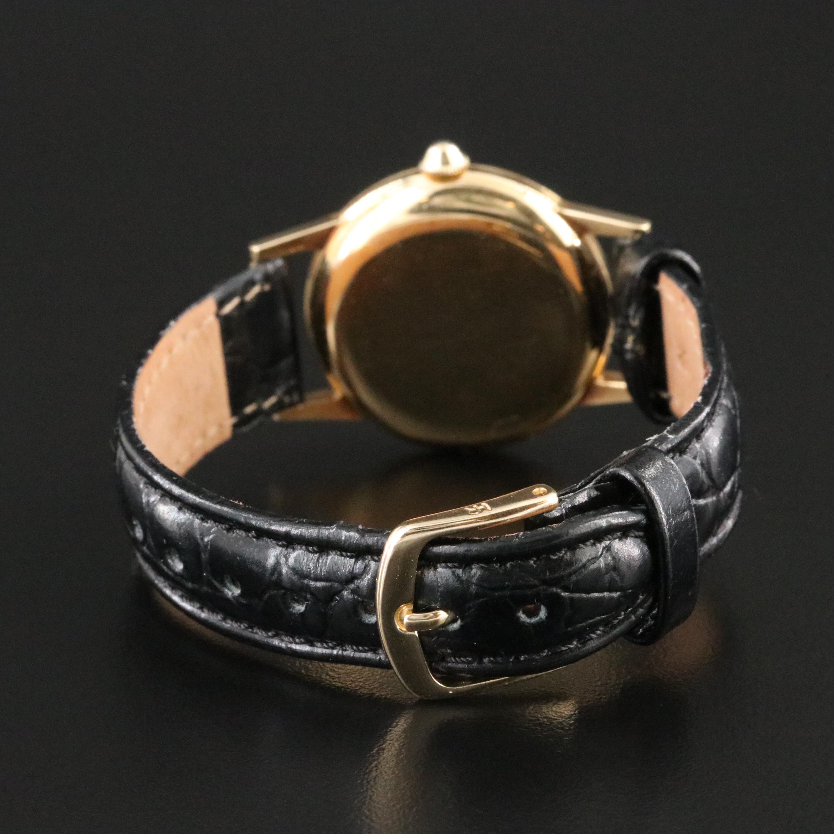 Antique 1951 Rolex 18K Honeycomb Dial Precision Watch