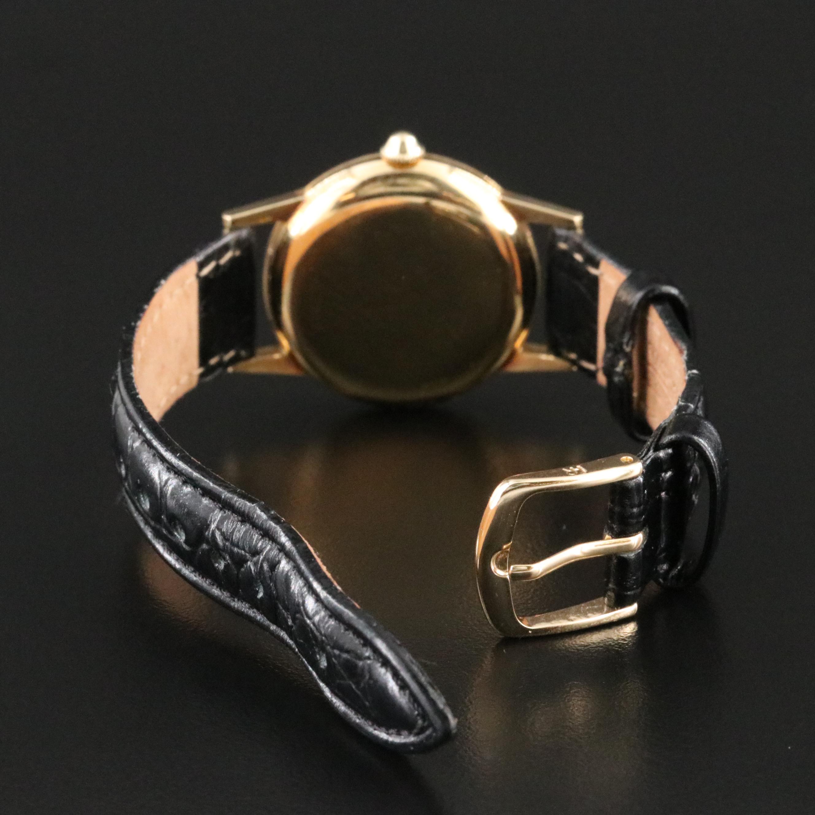 Antique 1951 Rolex 18K Honeycomb Dial Precision Watch