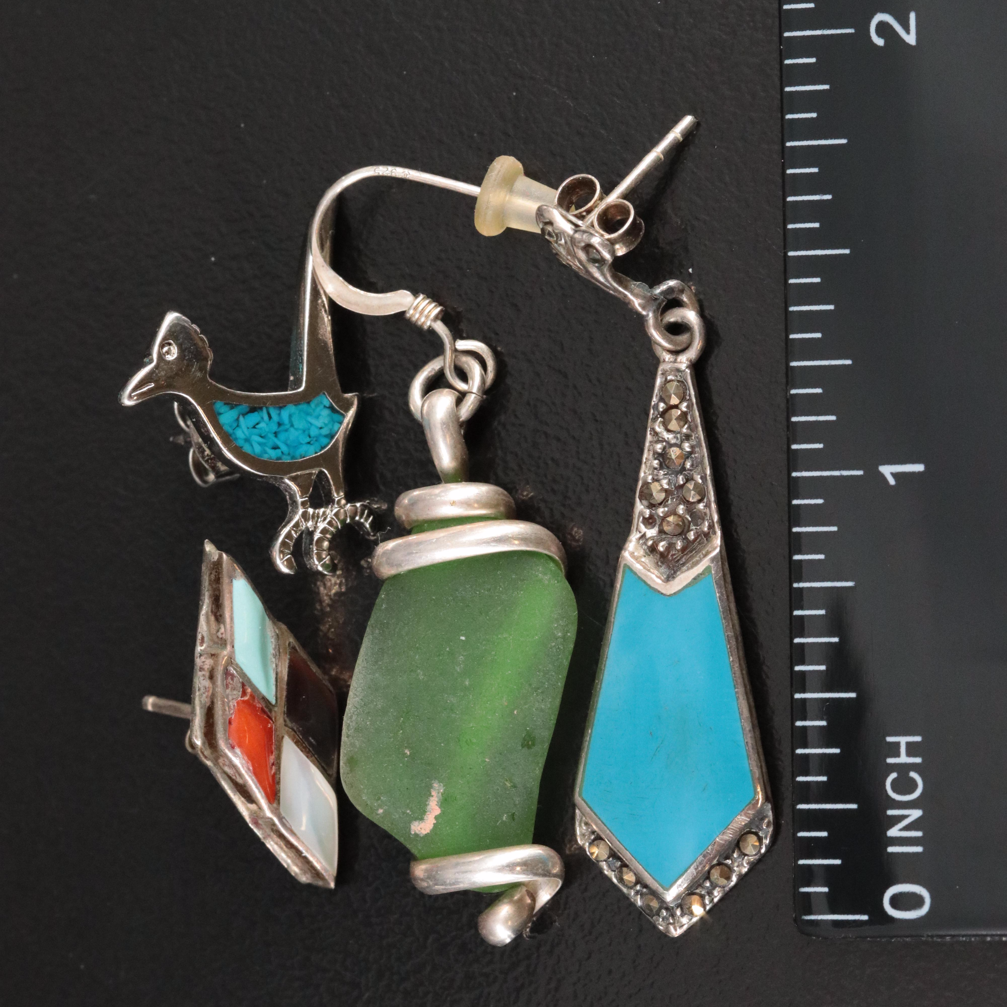 Southwestern Sterling Jewelry Collection Featuring Turquoise and Coral