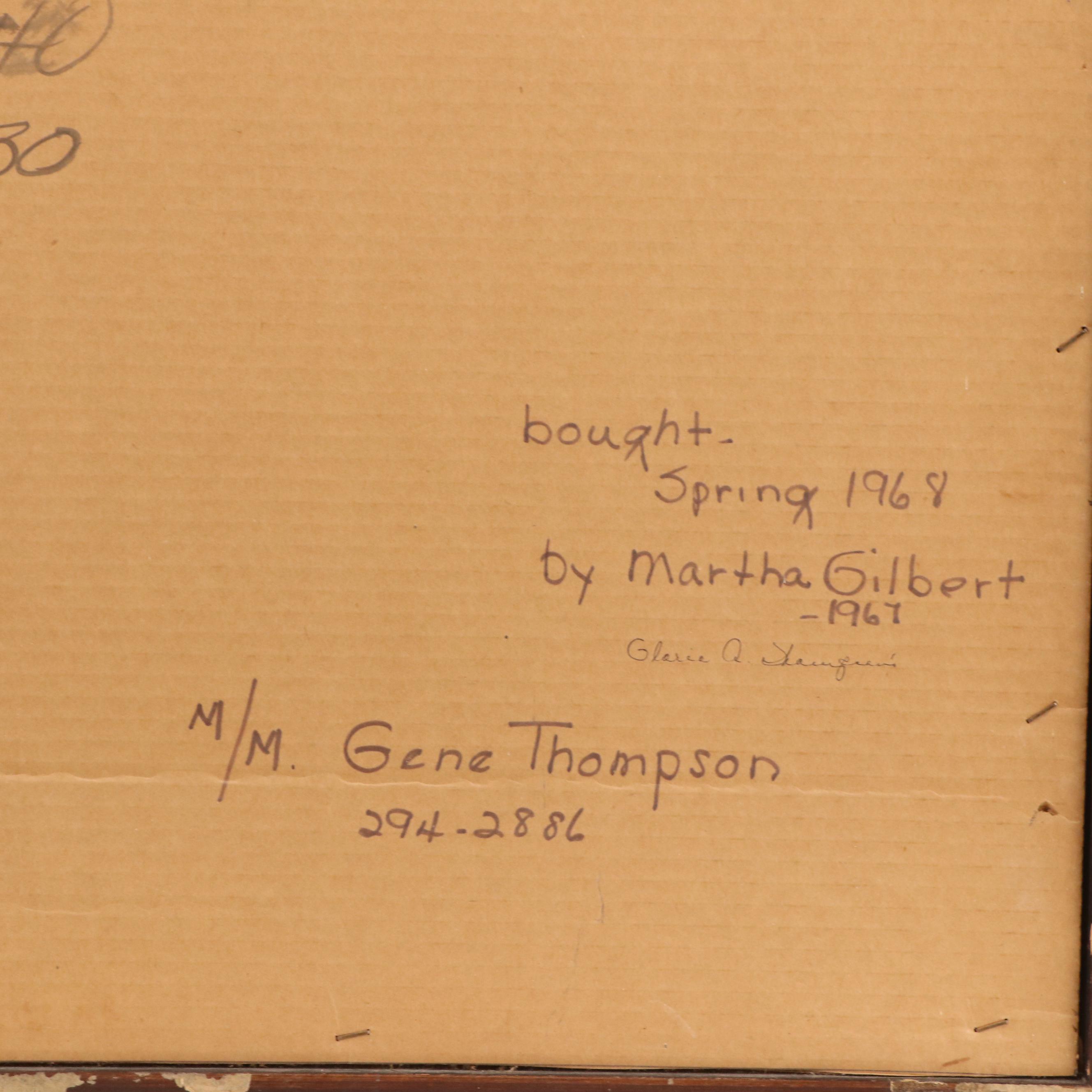 Martha Gilbert Abstract Oil Painting "Capriccio #3: Honey Song," 1967