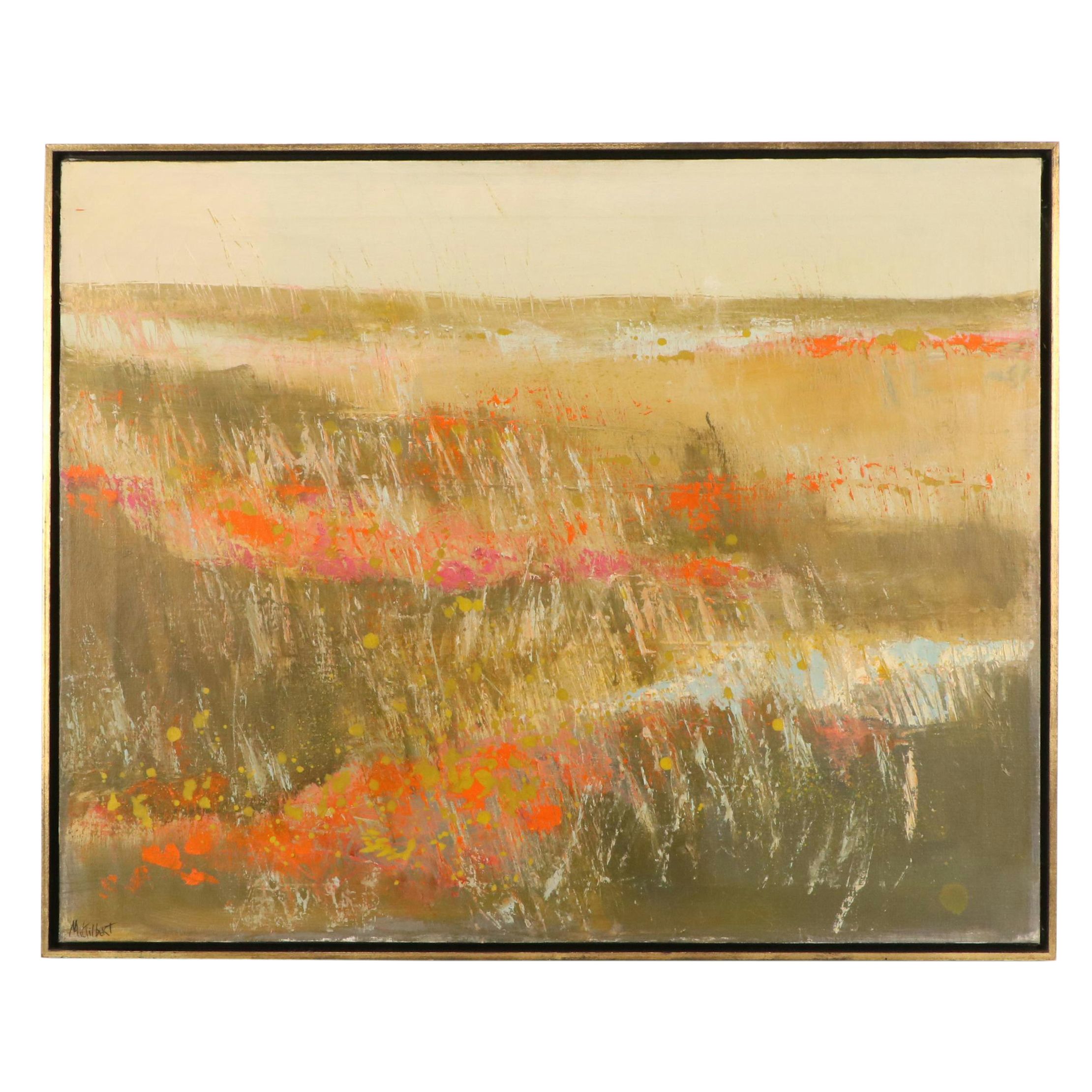 Martha Gilbert Abstract Oil Painting "Capriccio #3: Honey Song," 1967