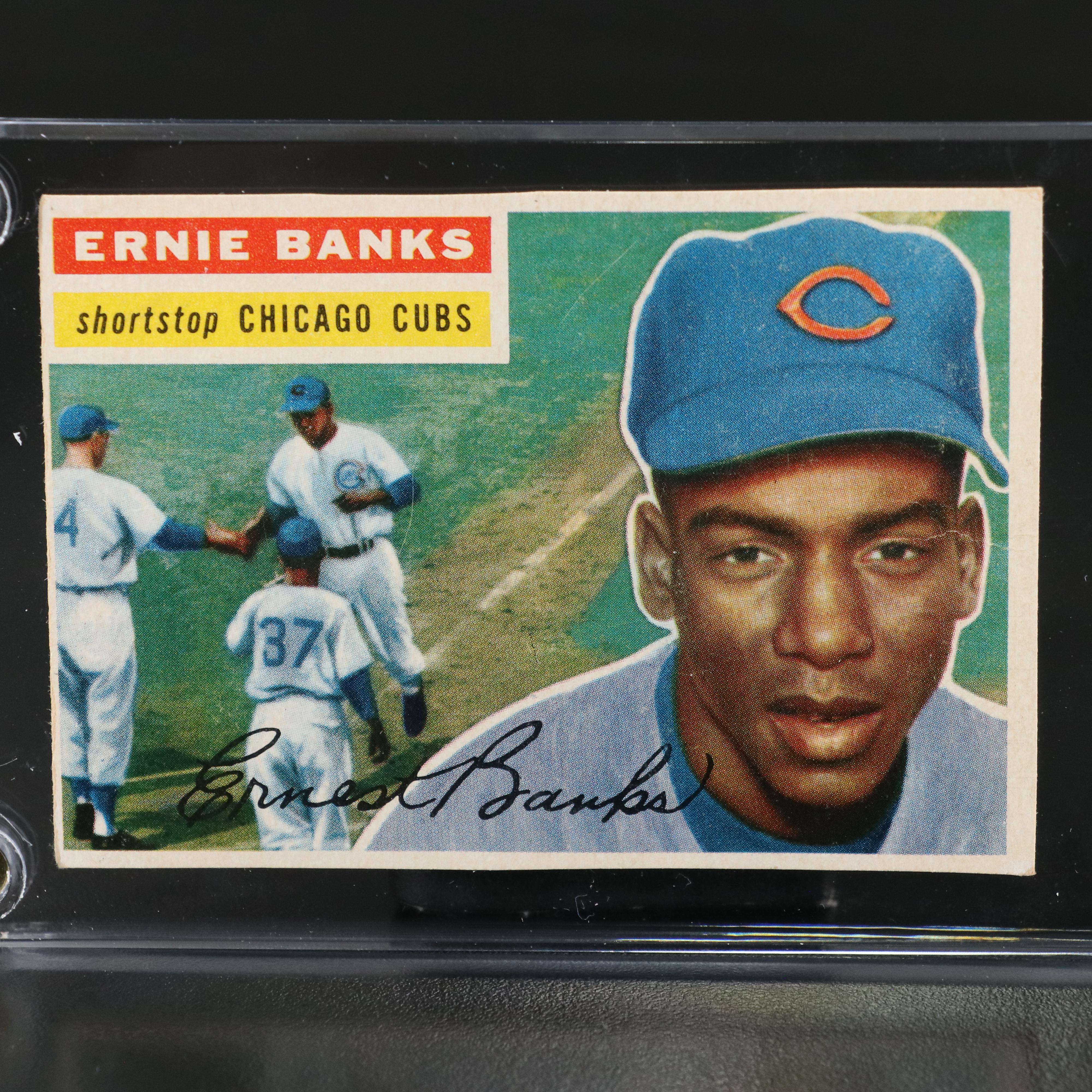 1956 Topps Ernie Banks Chicago Cubs Baseball Card