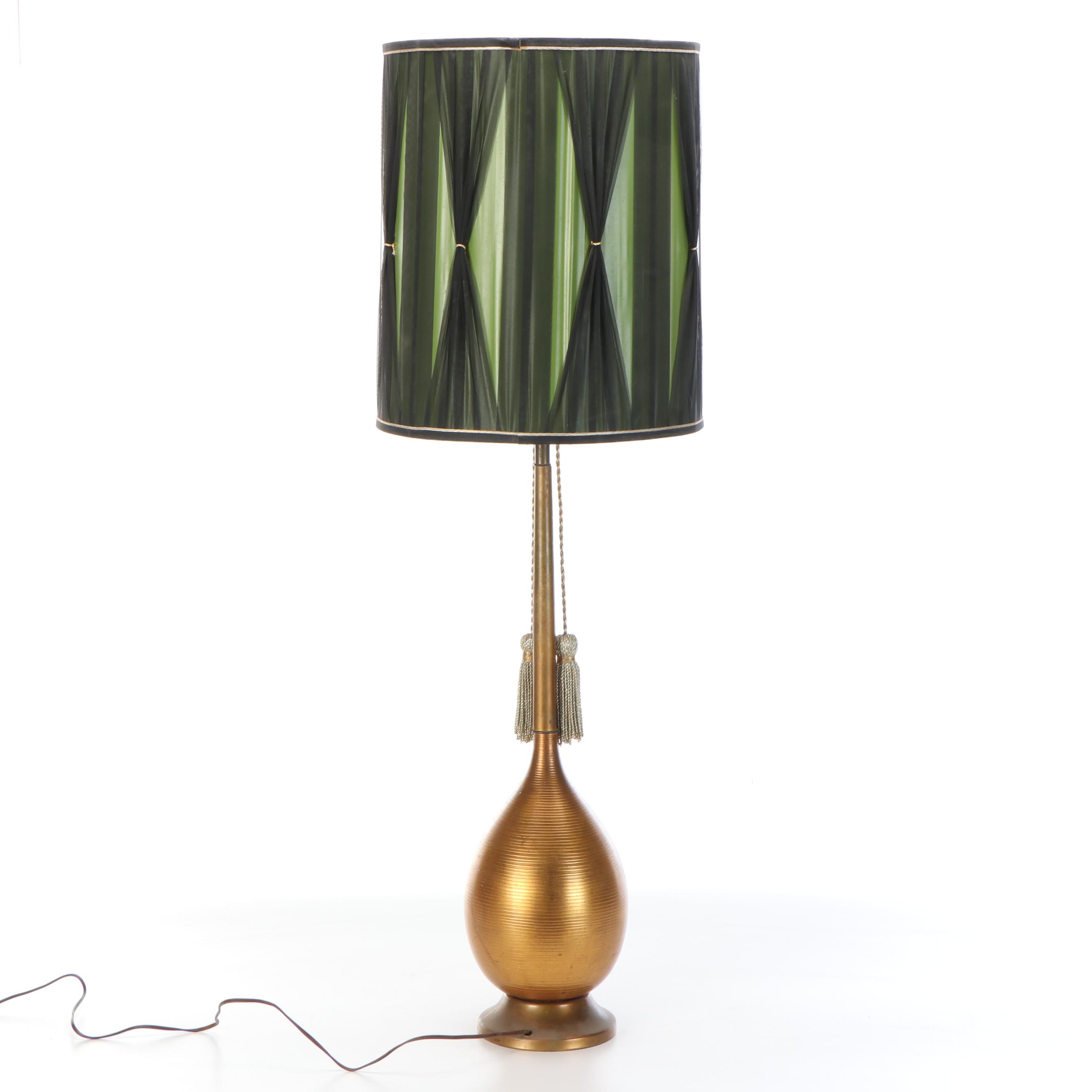 Mid Century Modern Style Metal Table Lamp, Mid to Late 20th Century