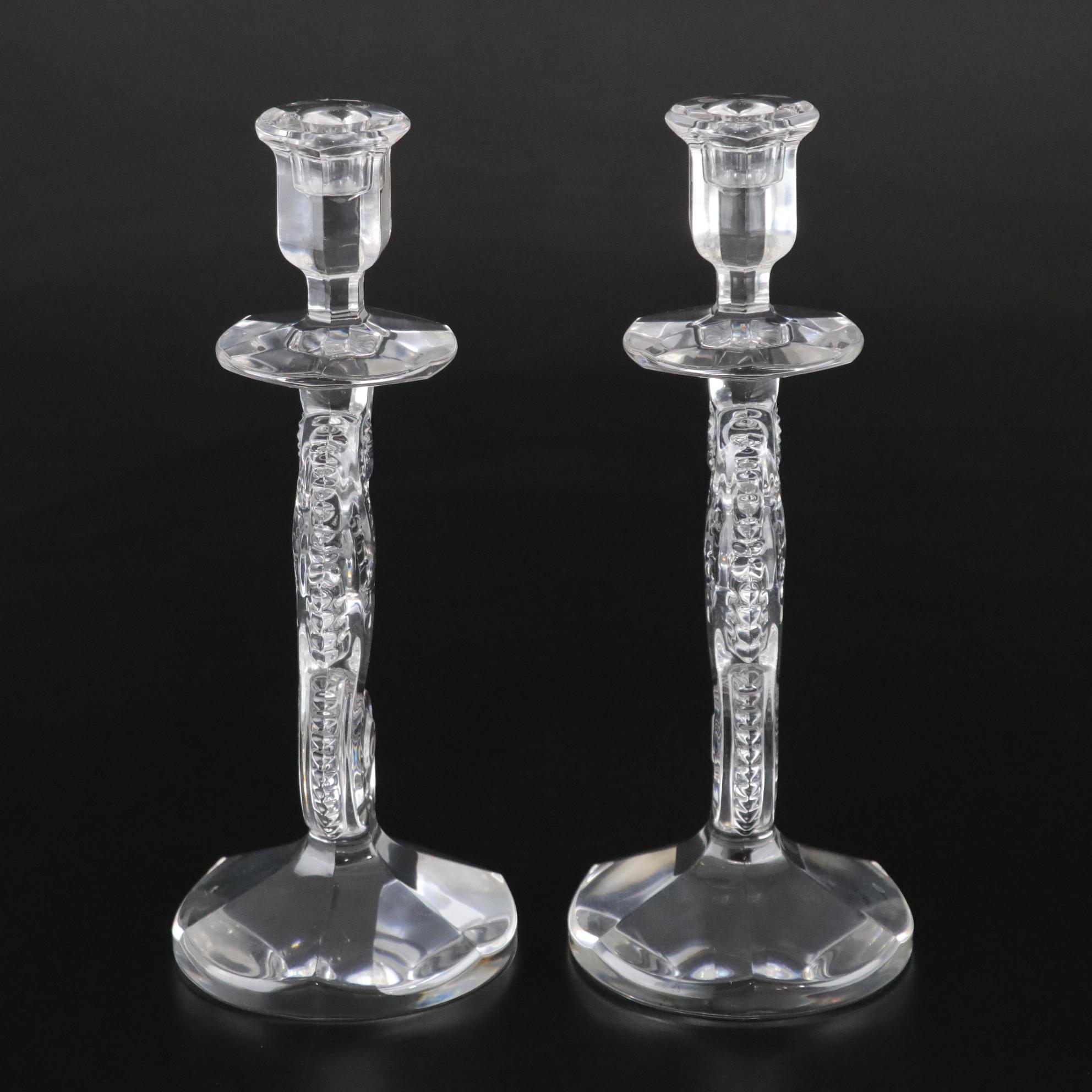 Waterford Crystal Seahorse Candlestick Holders