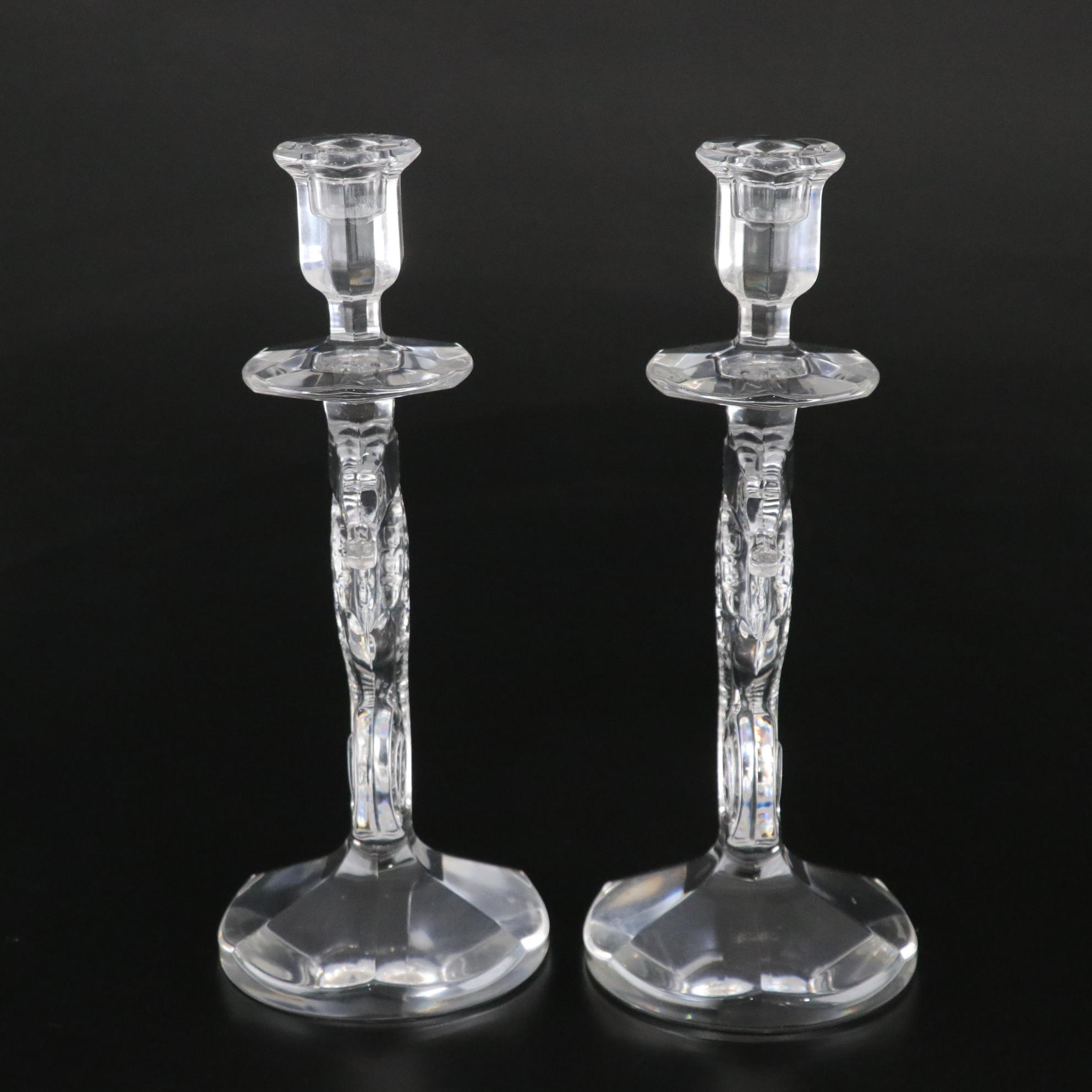 Waterford Crystal Seahorse Candlestick Holders