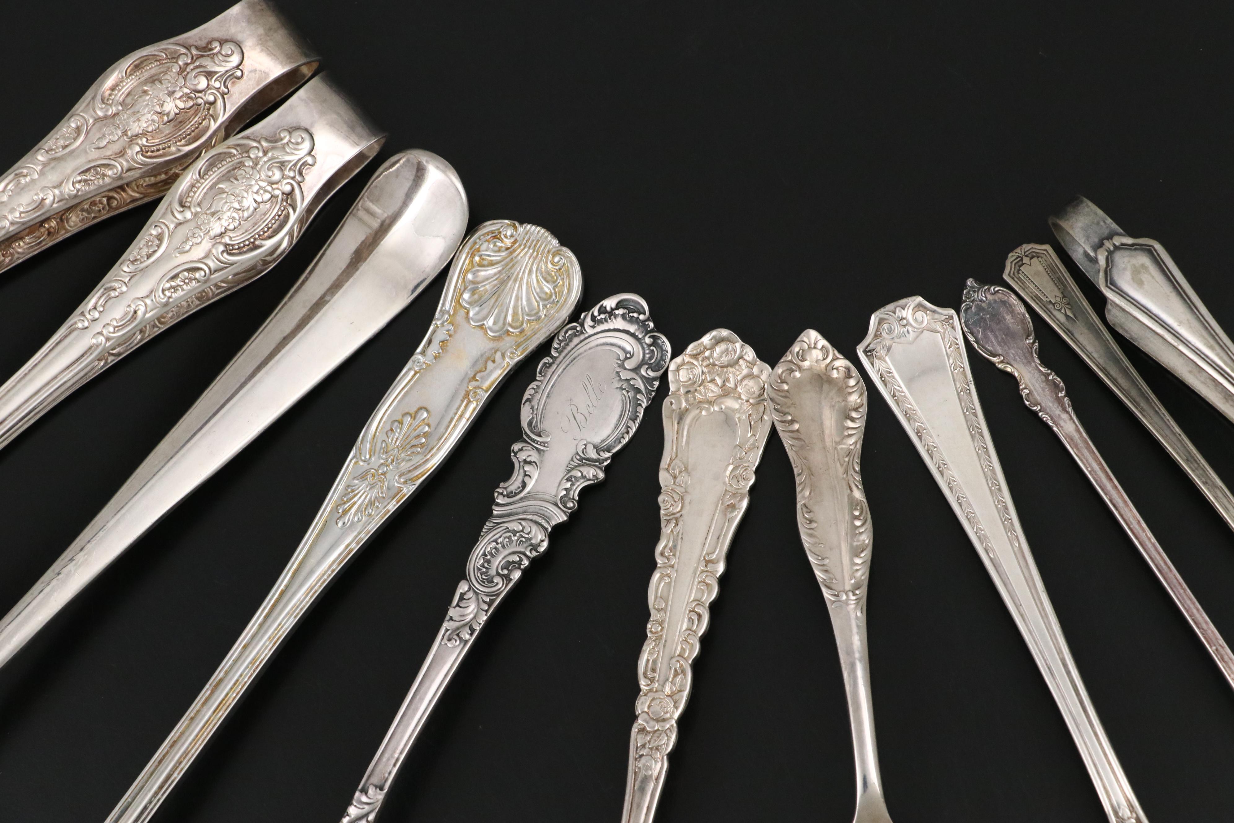Towle Silver Plate Serving Spoon with 1847 Rogers and Other Serving Utensils