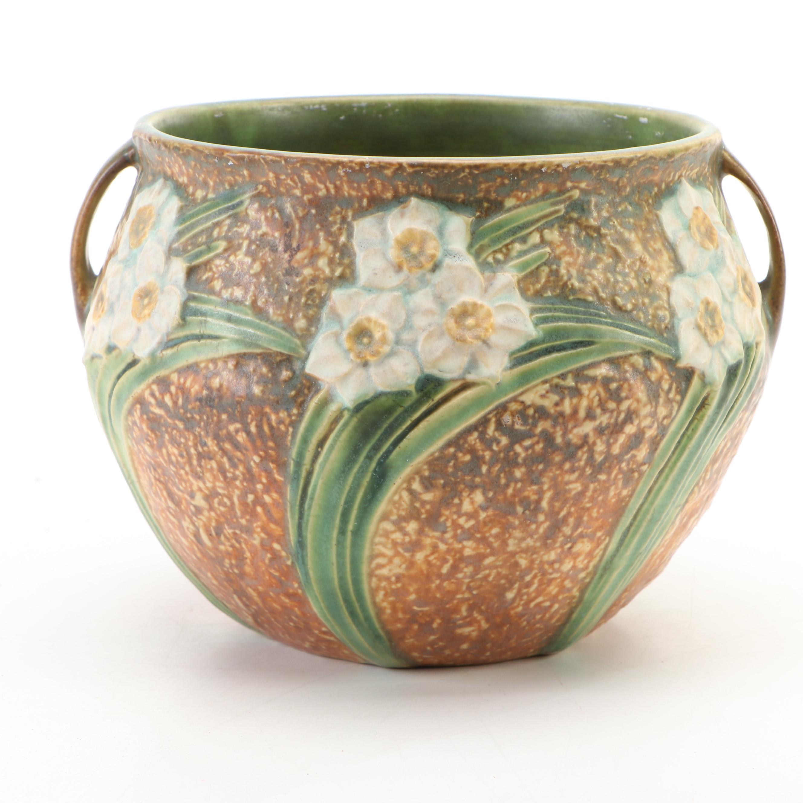 Roseville Pottery "Jonquil" Ceramic Jardinieres, Mid-20th Century