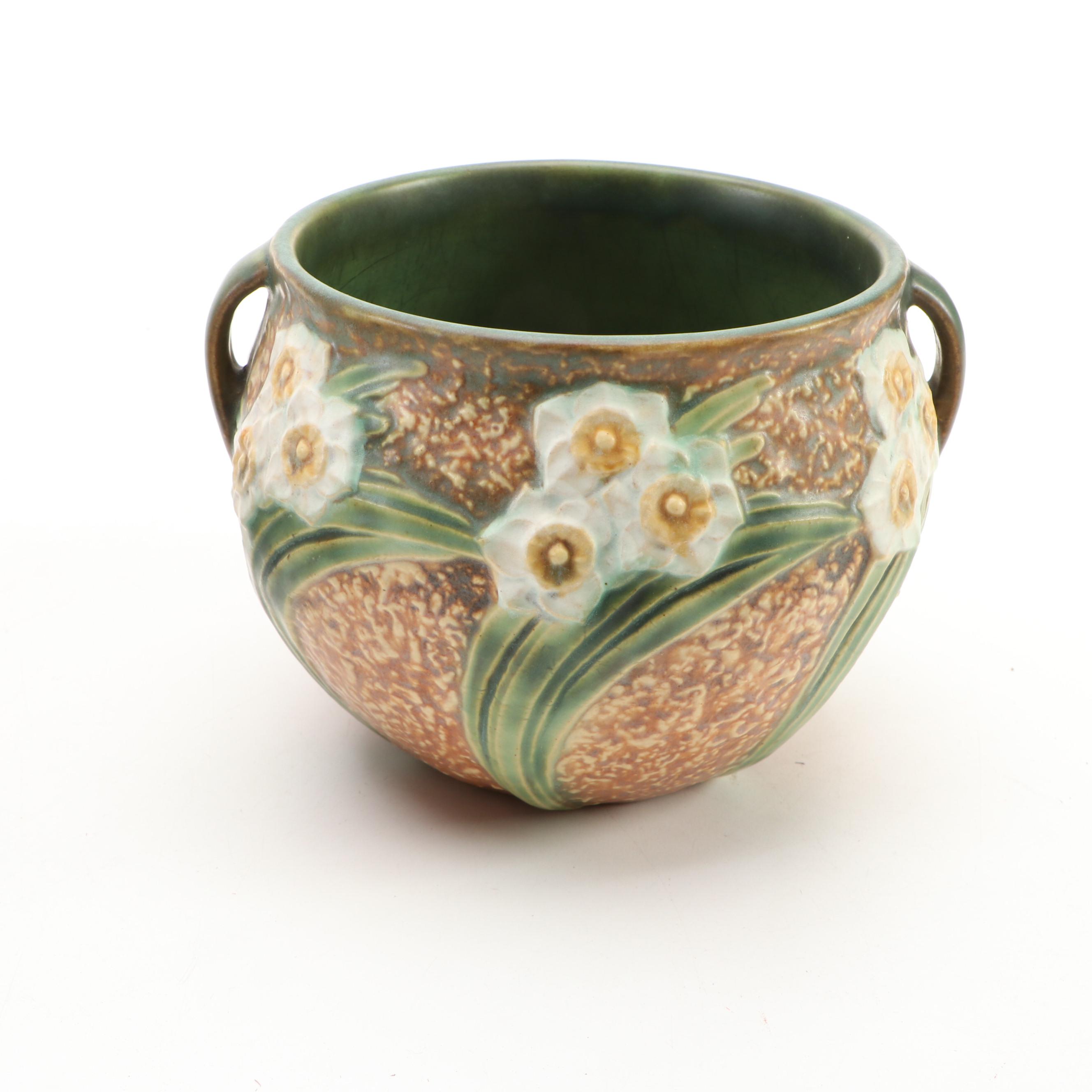 Roseville Pottery "Jonquil" Ceramic Jardinieres, Mid-20th Century