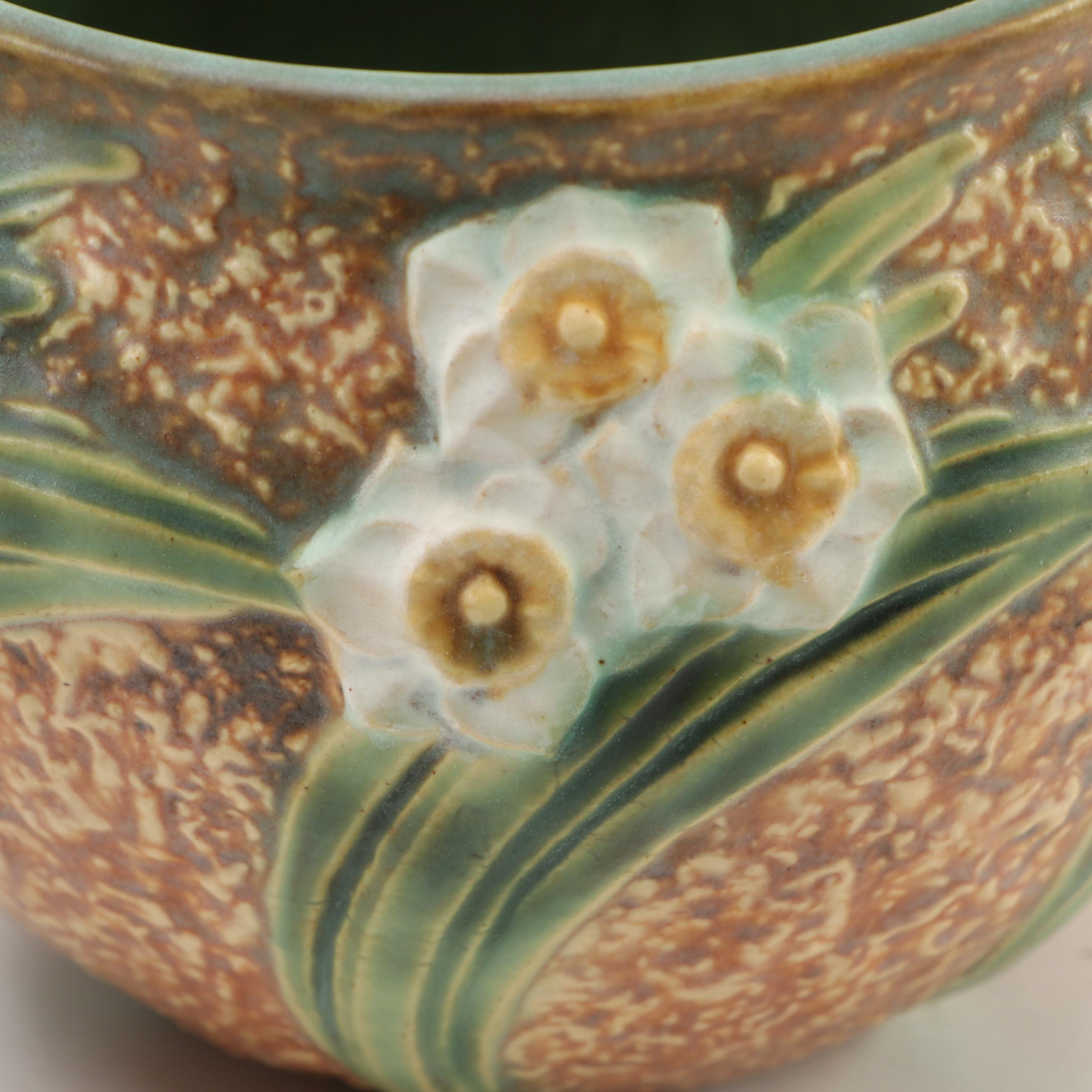 Roseville Pottery "Jonquil" Ceramic Jardinieres, Mid-20th Century