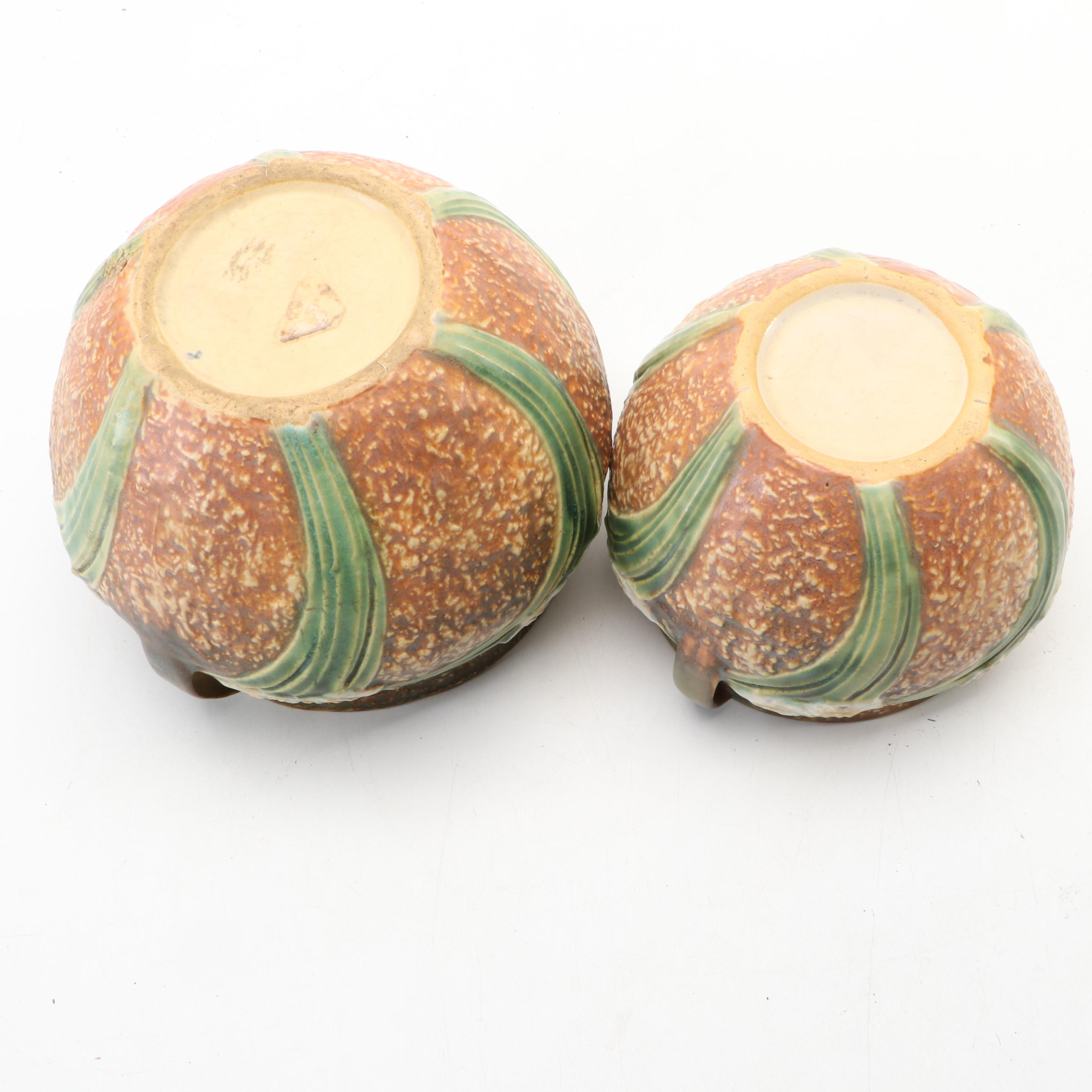 Roseville Pottery "Jonquil" Ceramic Jardinieres, Mid-20th Century