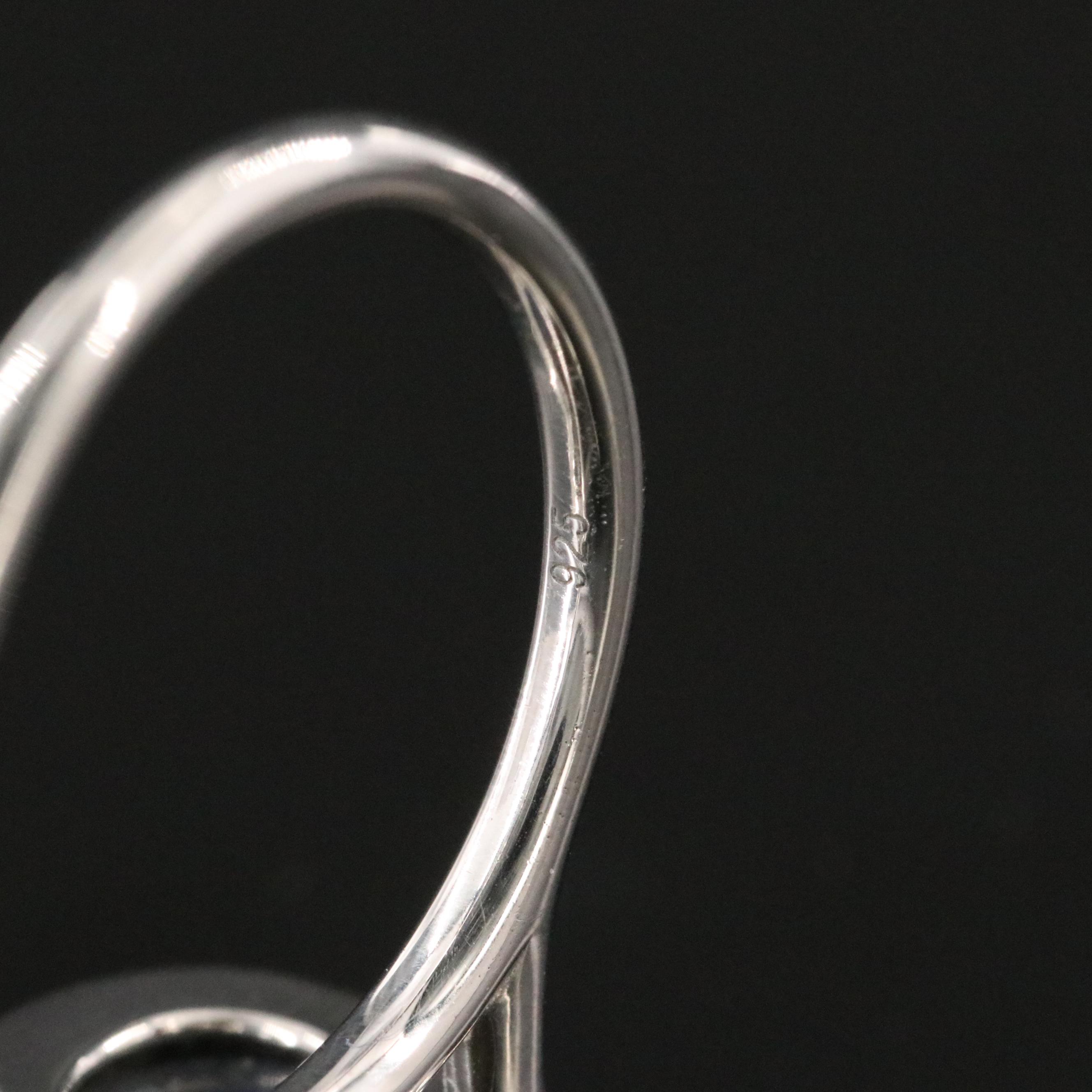 Sheryl Lowe Sterling Labradorite and Diamond Heart Ring