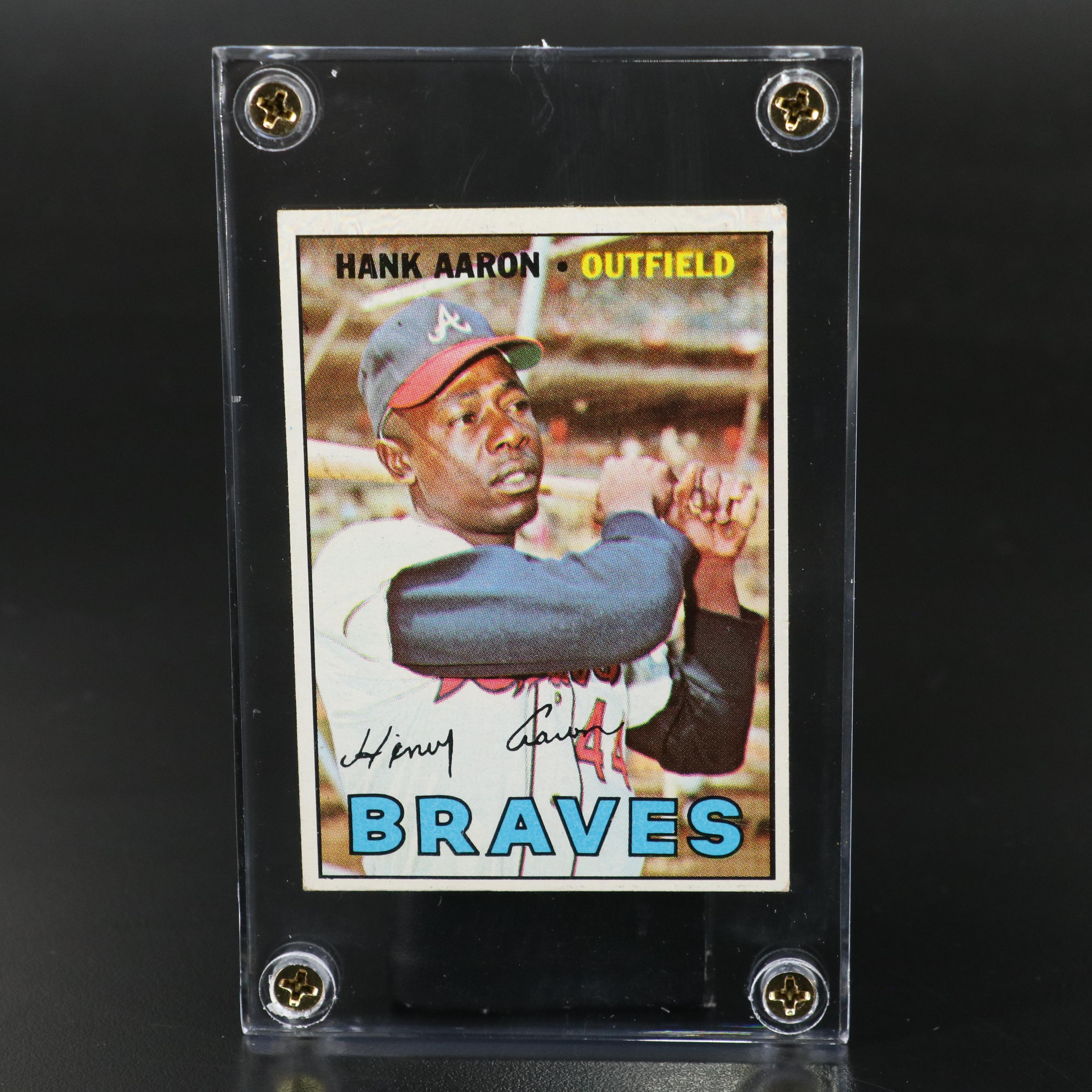 1967 Topps Hank Aaron Atlanta Braves Baseball Card