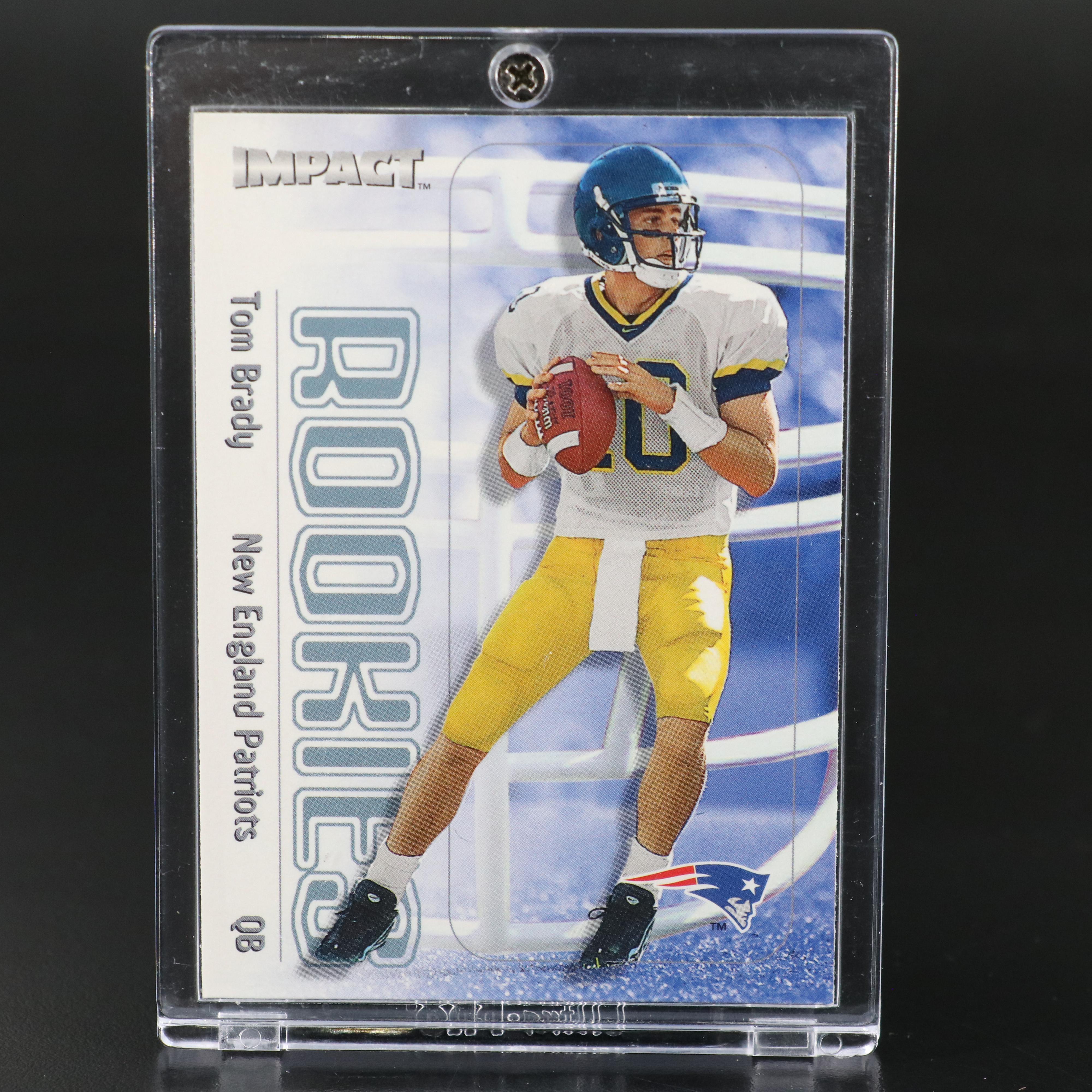 2000 Skybox Impact Tom Brady New England Patriots Rookie Football Card