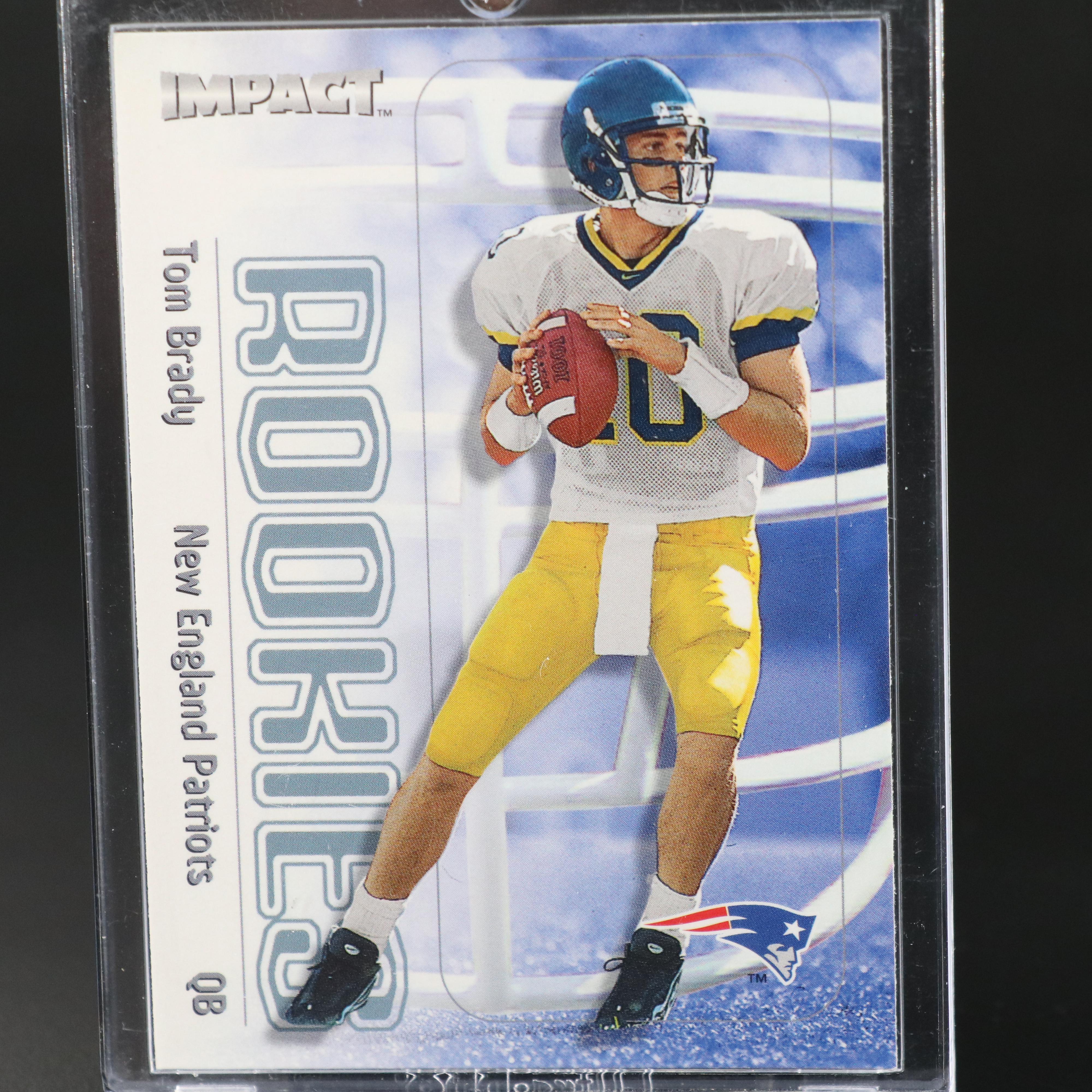 2000 Skybox Impact Tom Brady New England Patriots Rookie Football Card