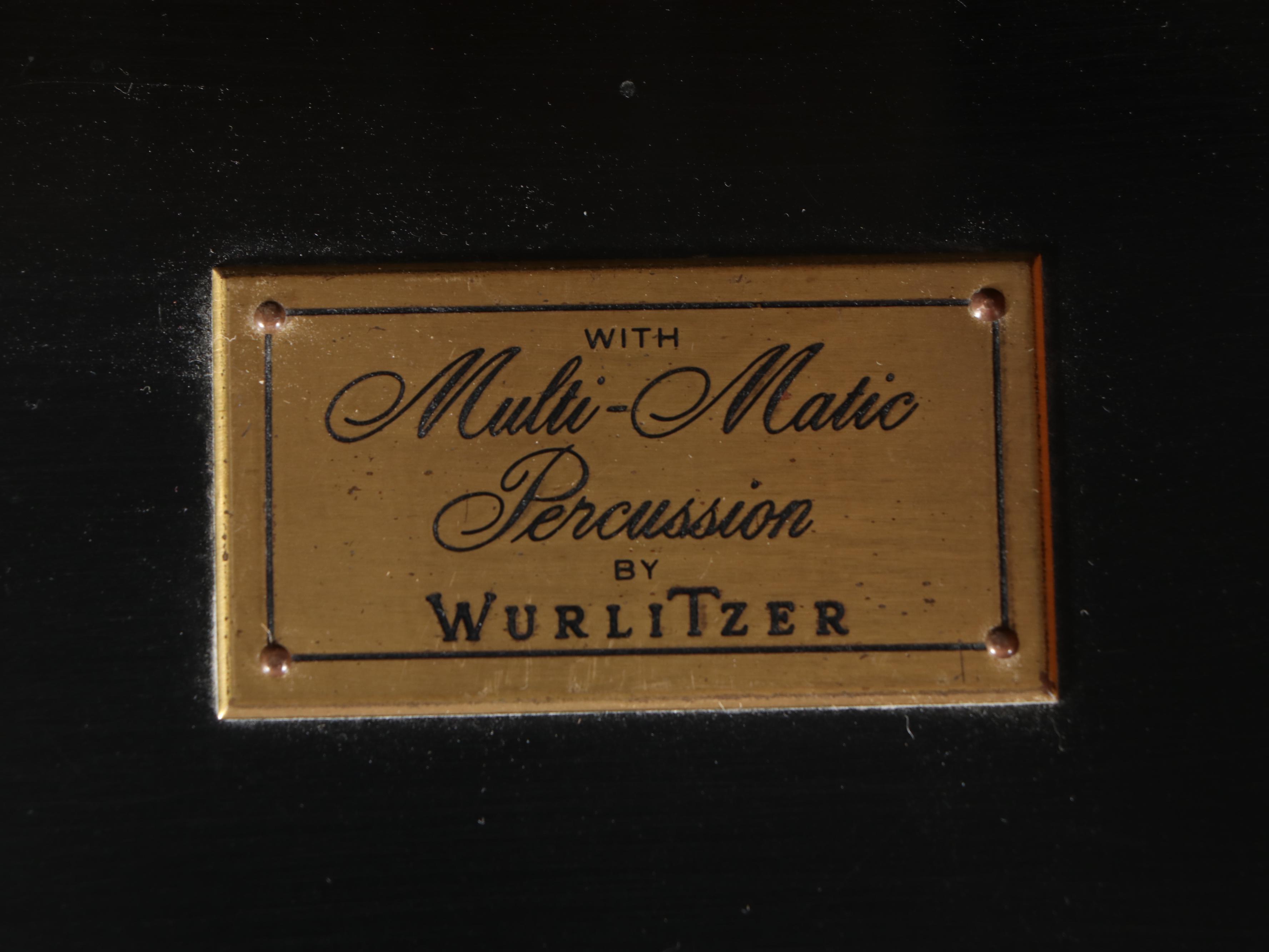 Wuirlitzer Multi-Matic Percussion Model 4070 Organ & Matching Stool, Sheet Music