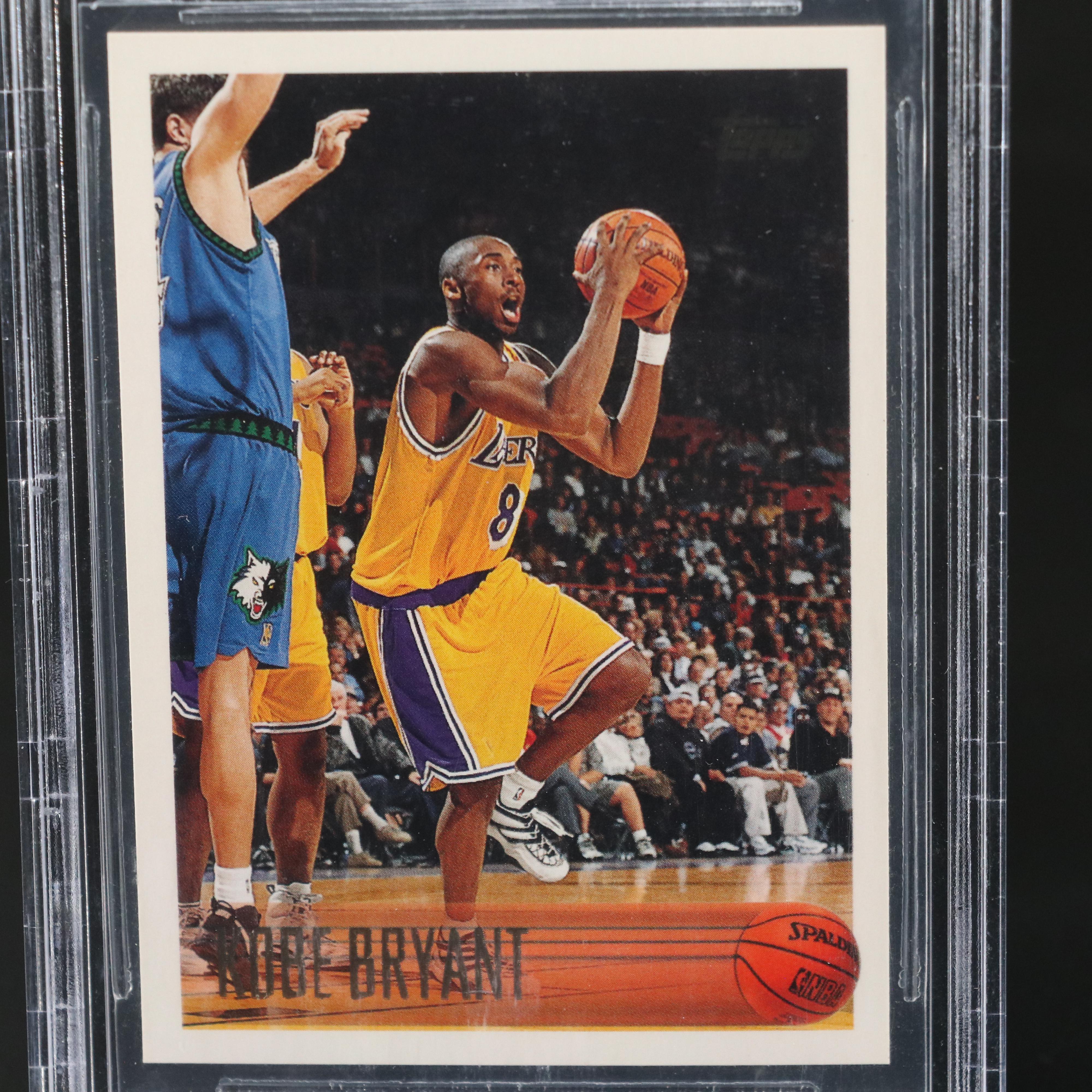 1996-97 Topps Kobe Bryant Los Angeles Lakers Rookie Card Graded BGS 9.5