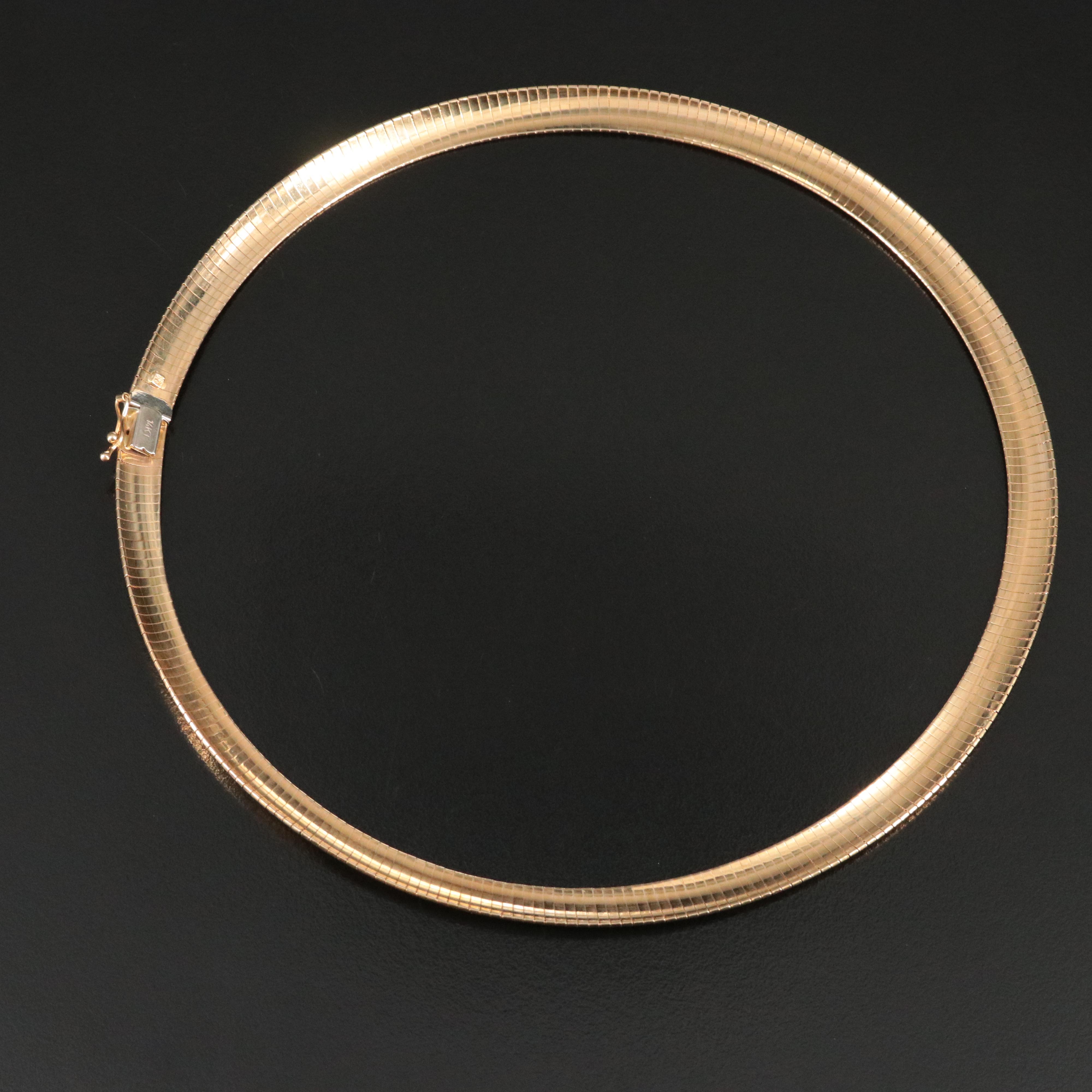 14K Omega Necklace