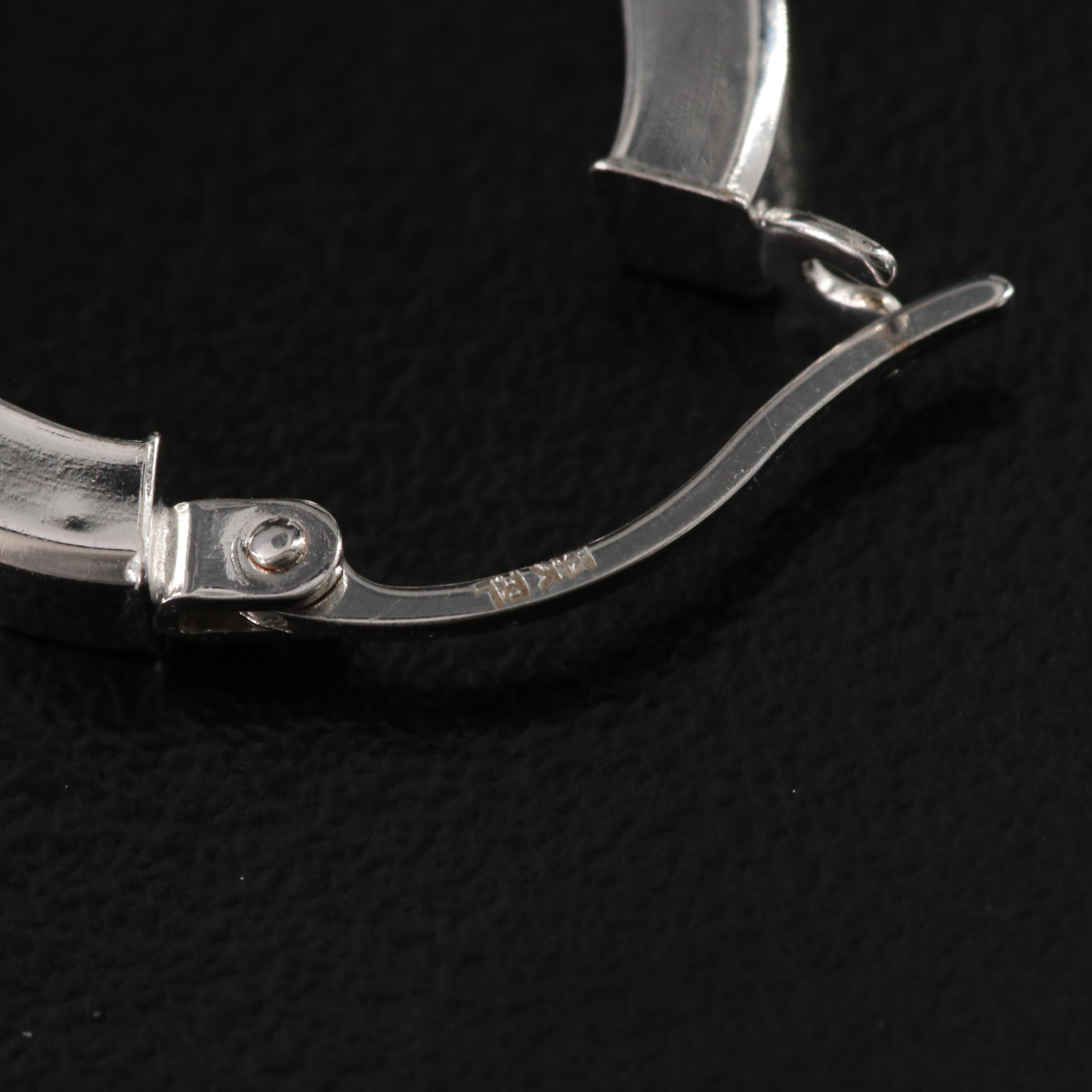 14K Oval Hoop Earrings