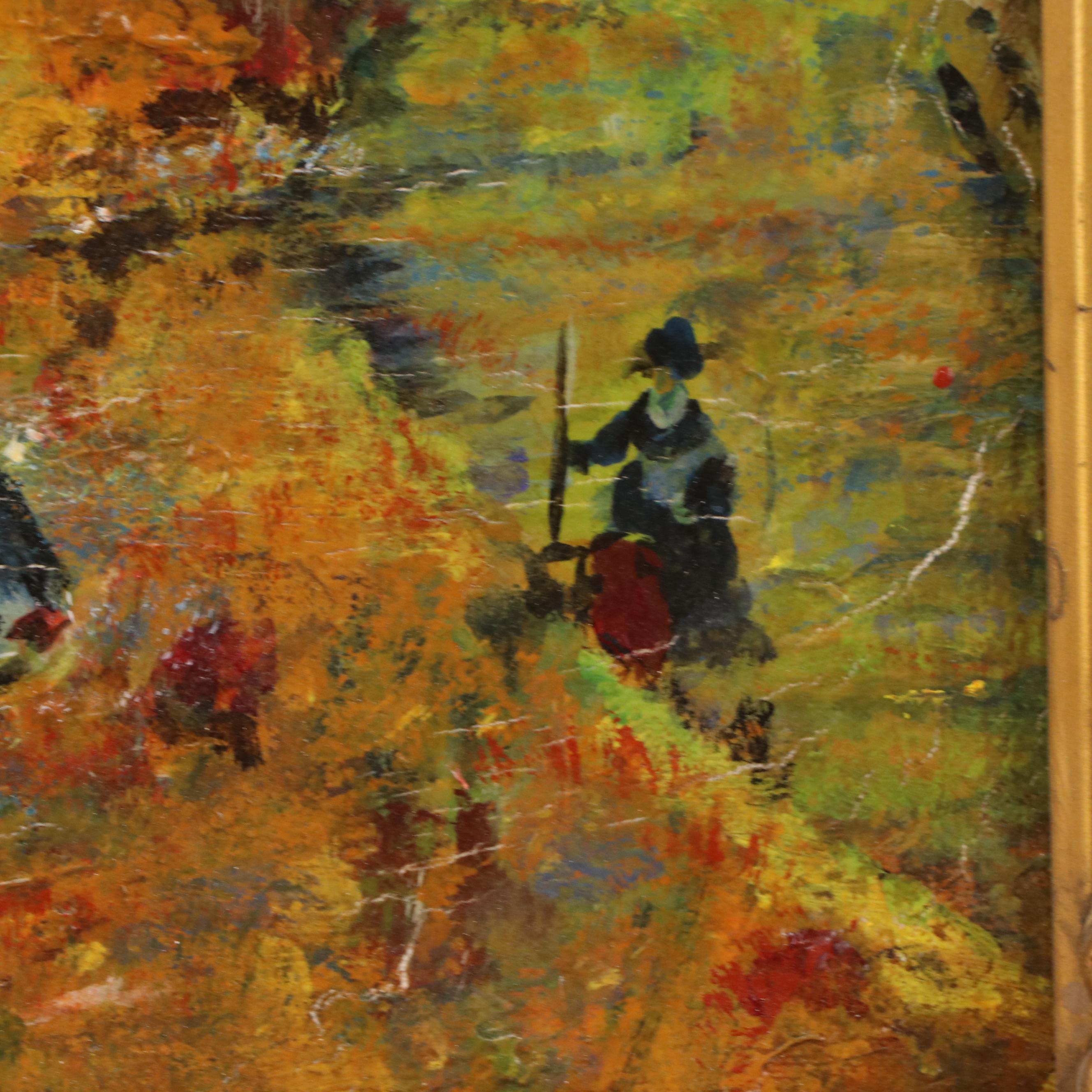 After Vincent Van Gogh Oil Painting "The Red Vineyard"