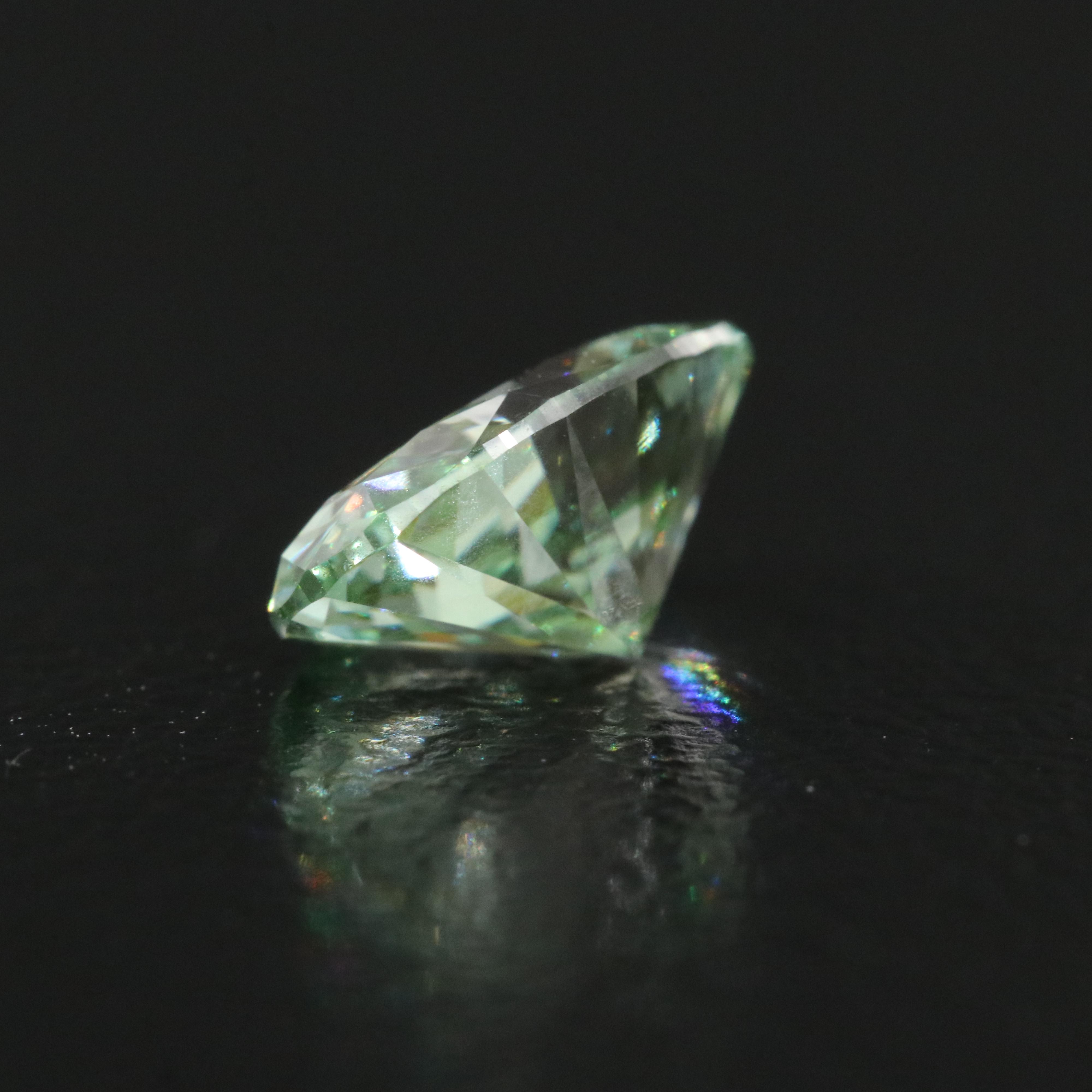 Loose 1.31 CT Lab Grown Fancy Green Diamond