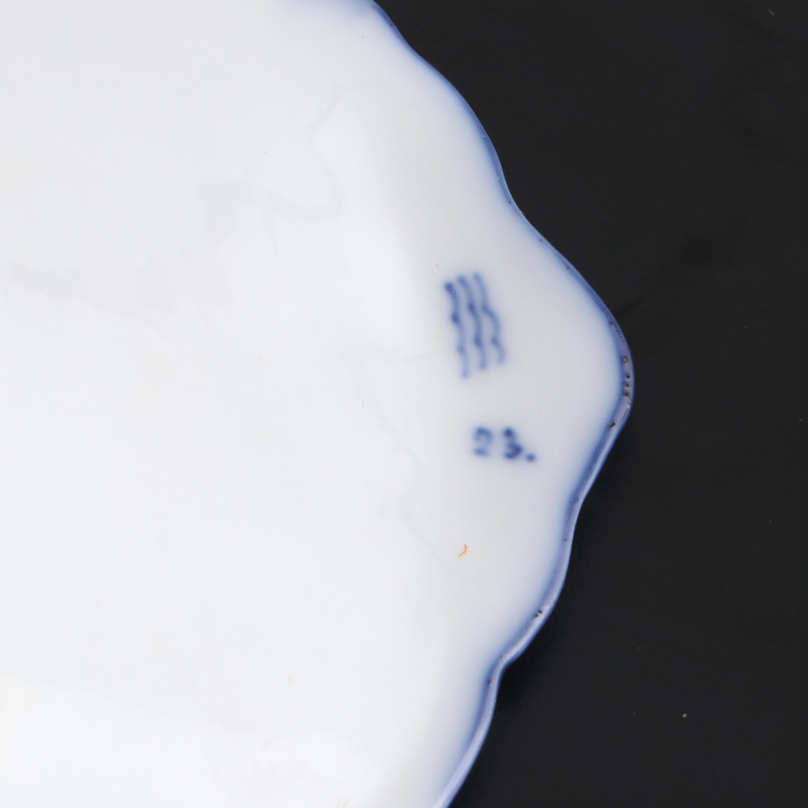 Royal Copenhagen Porcelain "Blue Fluted Lace" Tureen with Underplate, 1870–1890