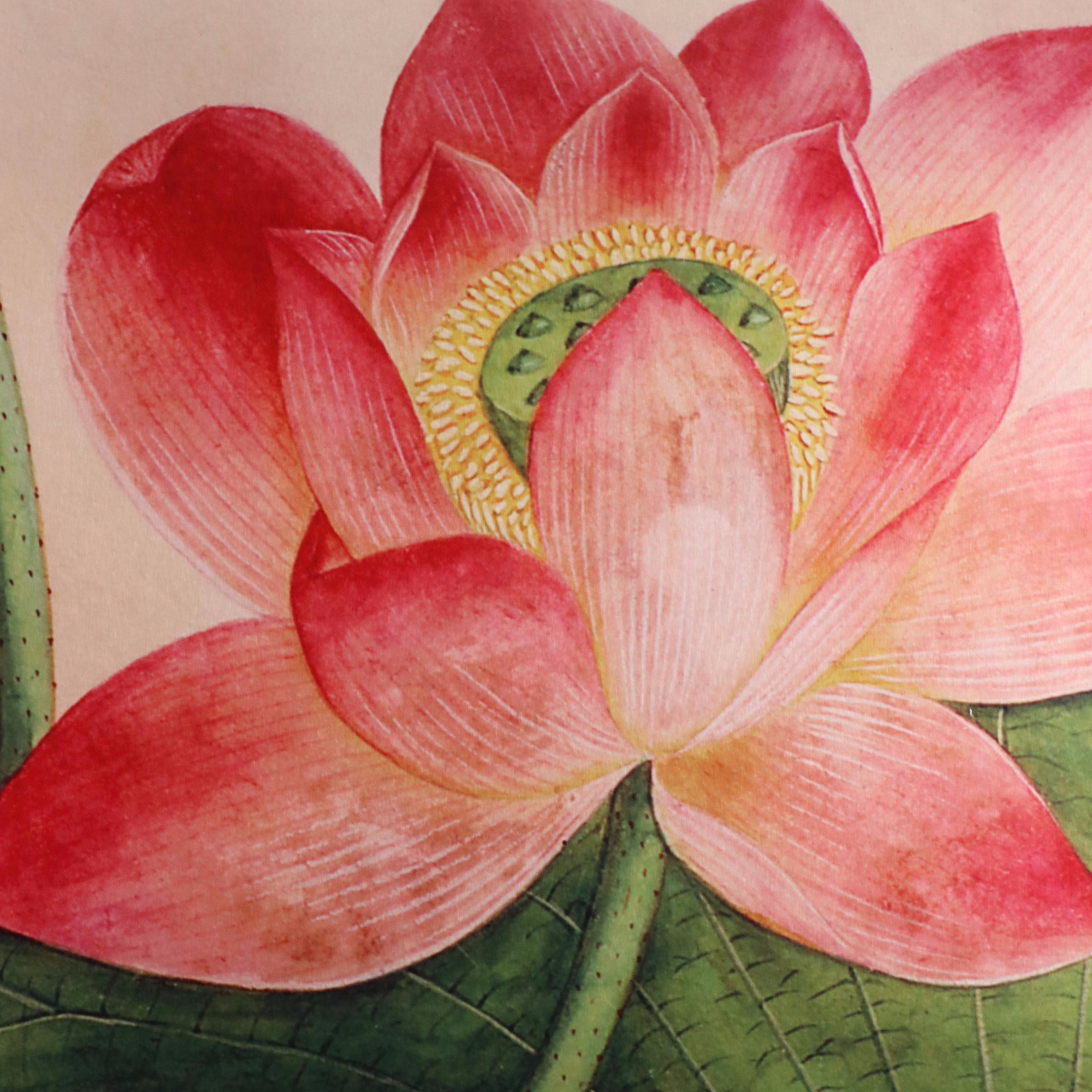 Giclée on Metal After Deborah Schenck "Lotus Flower"