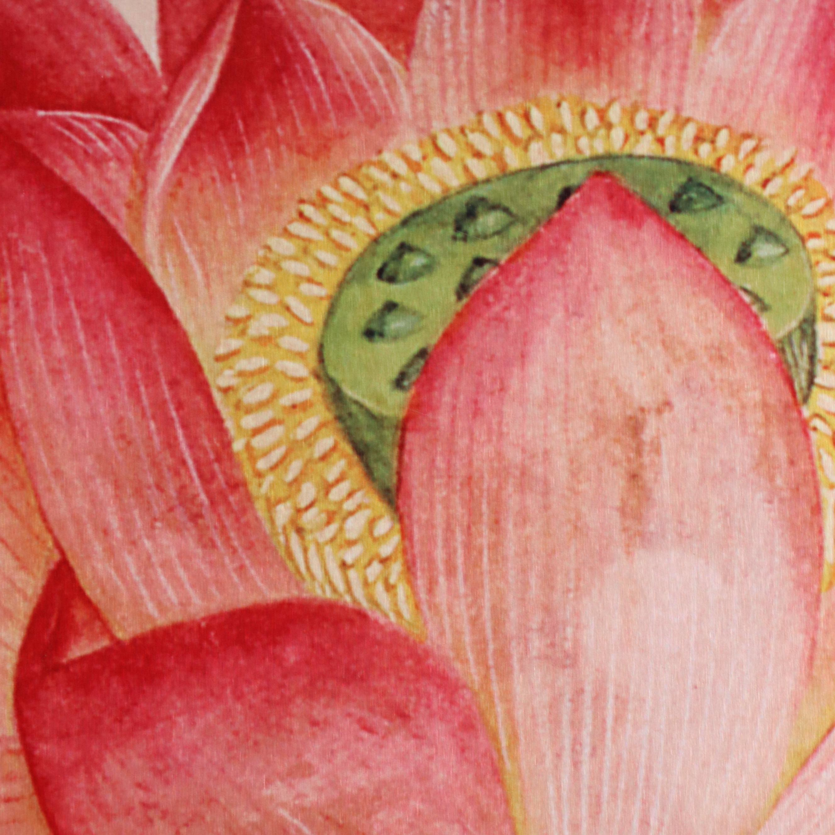 Giclée on Metal After Deborah Schenck "Lotus Flower"