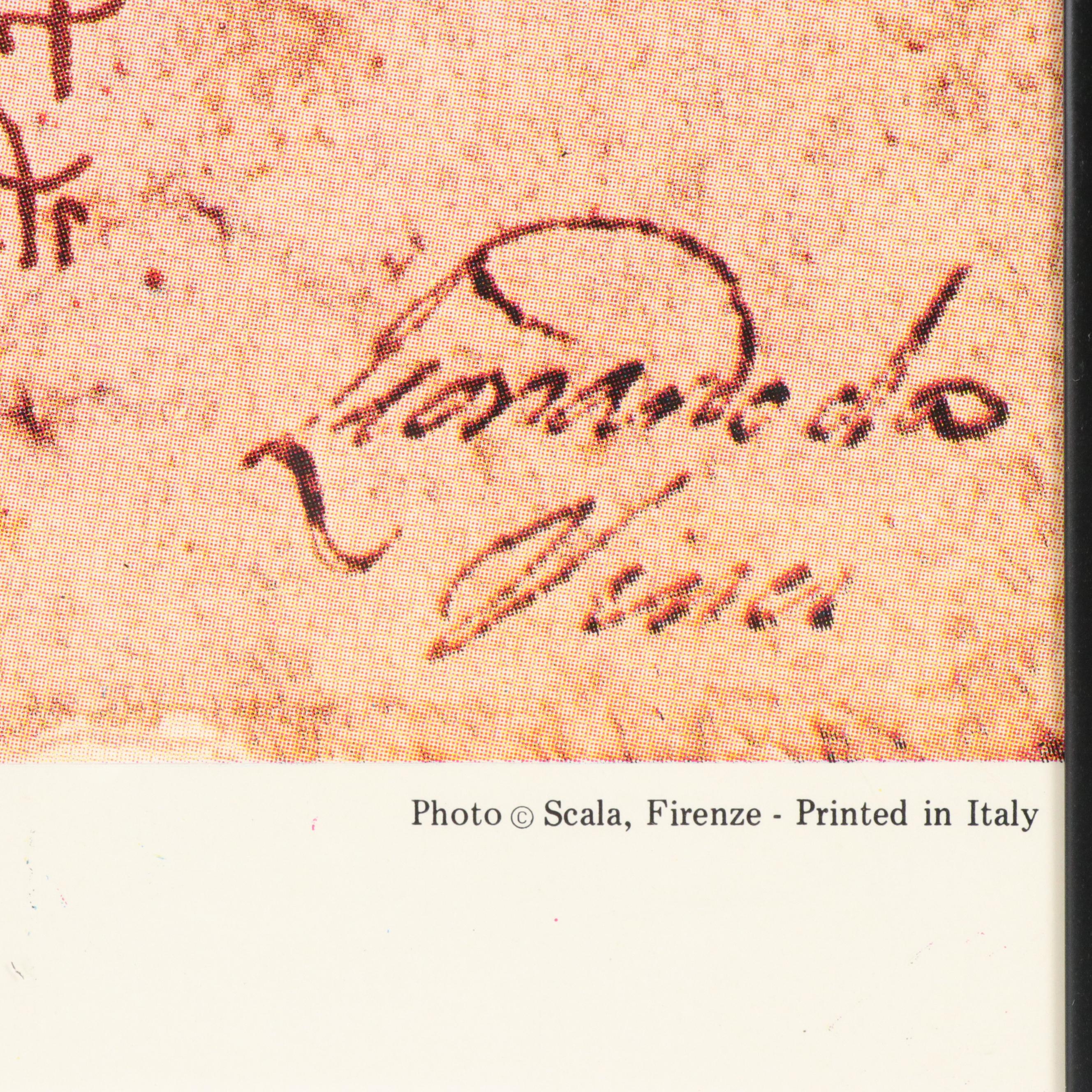 Offset Lithograph After Leonardo da Vinci's "Uomo Vitruviano"