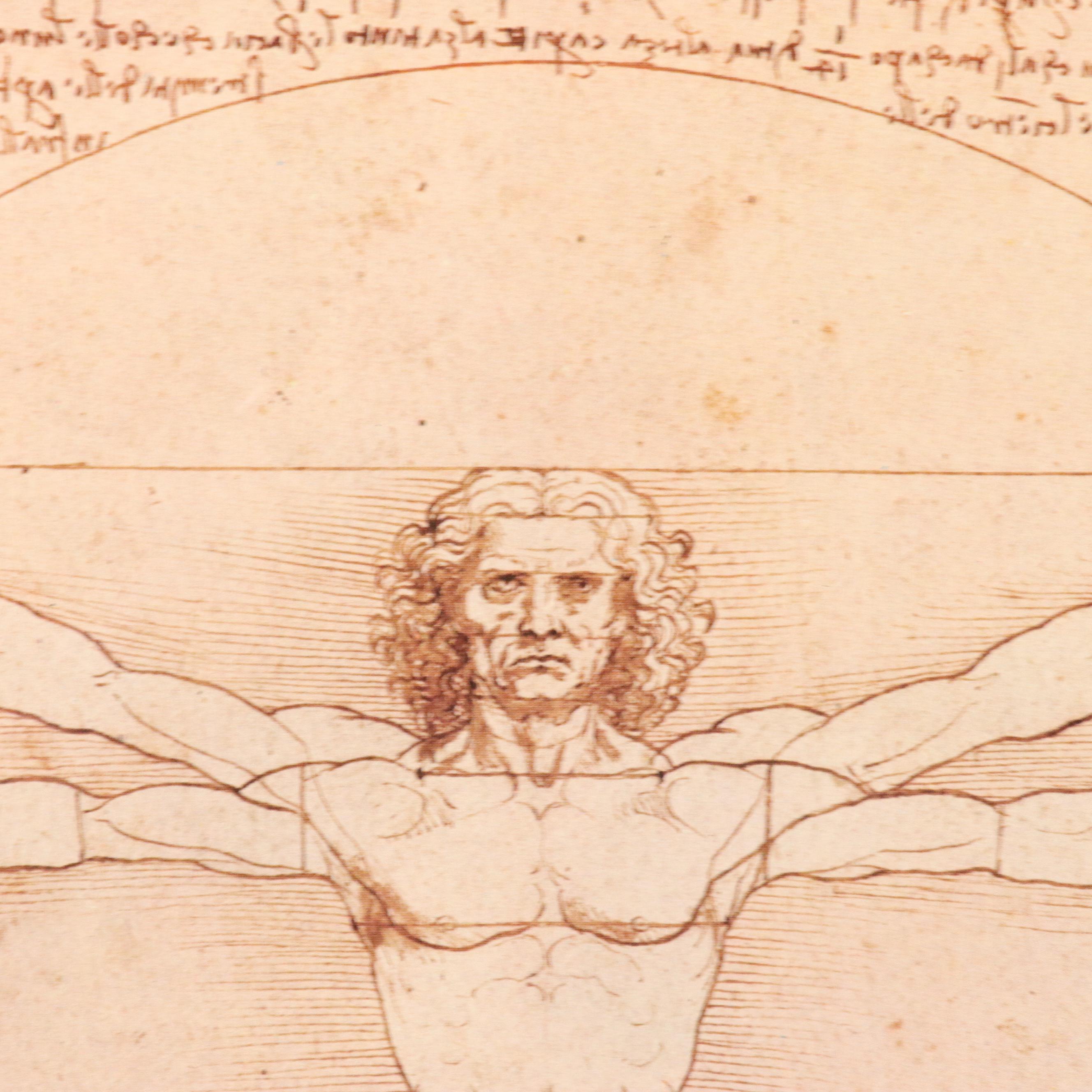 Offset Lithograph After Leonardo da Vinci's "Uomo Vitruviano"