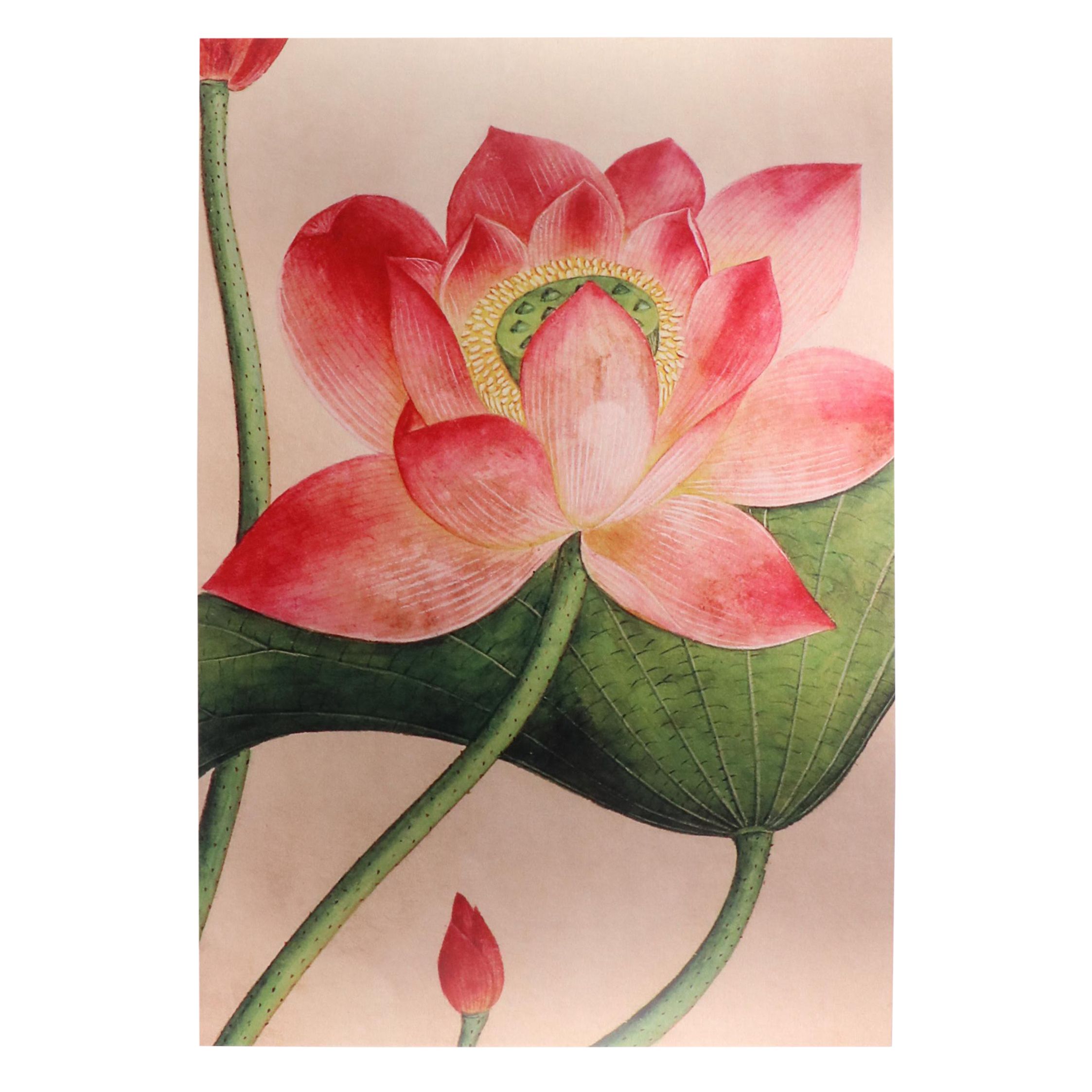 Giclée on Metal After Deborah Schenck "Lotus Flower"