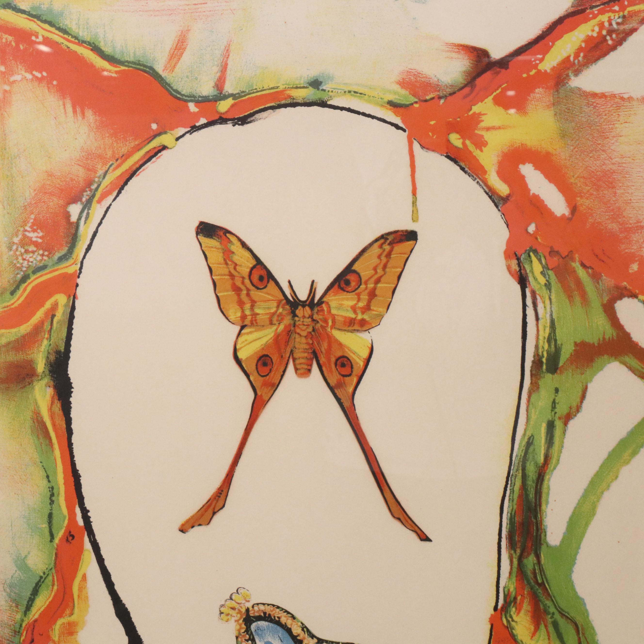 Salvador Dalí Color Lithograph "Kabuki Dancer," 1973