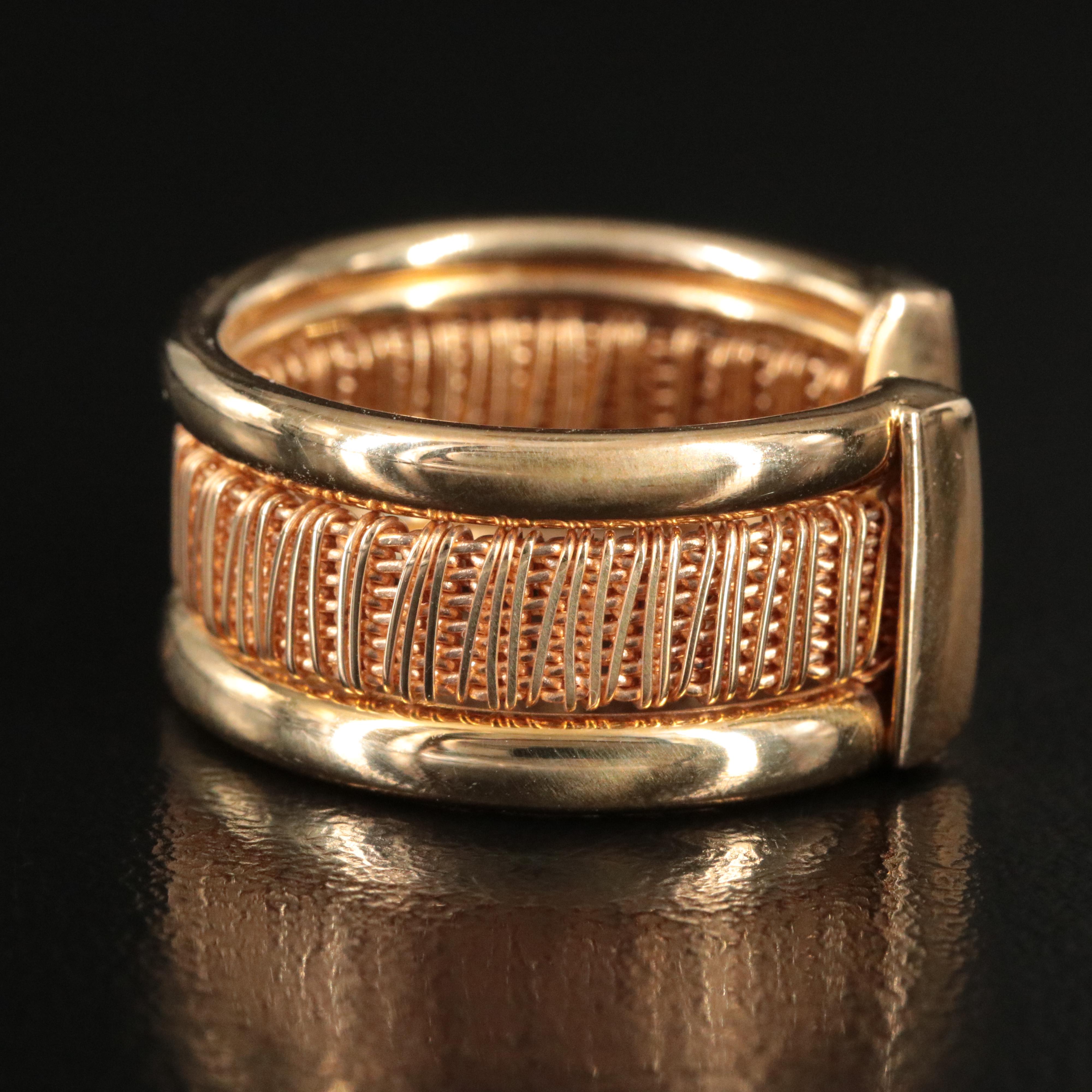 14K Woven Torque Ring