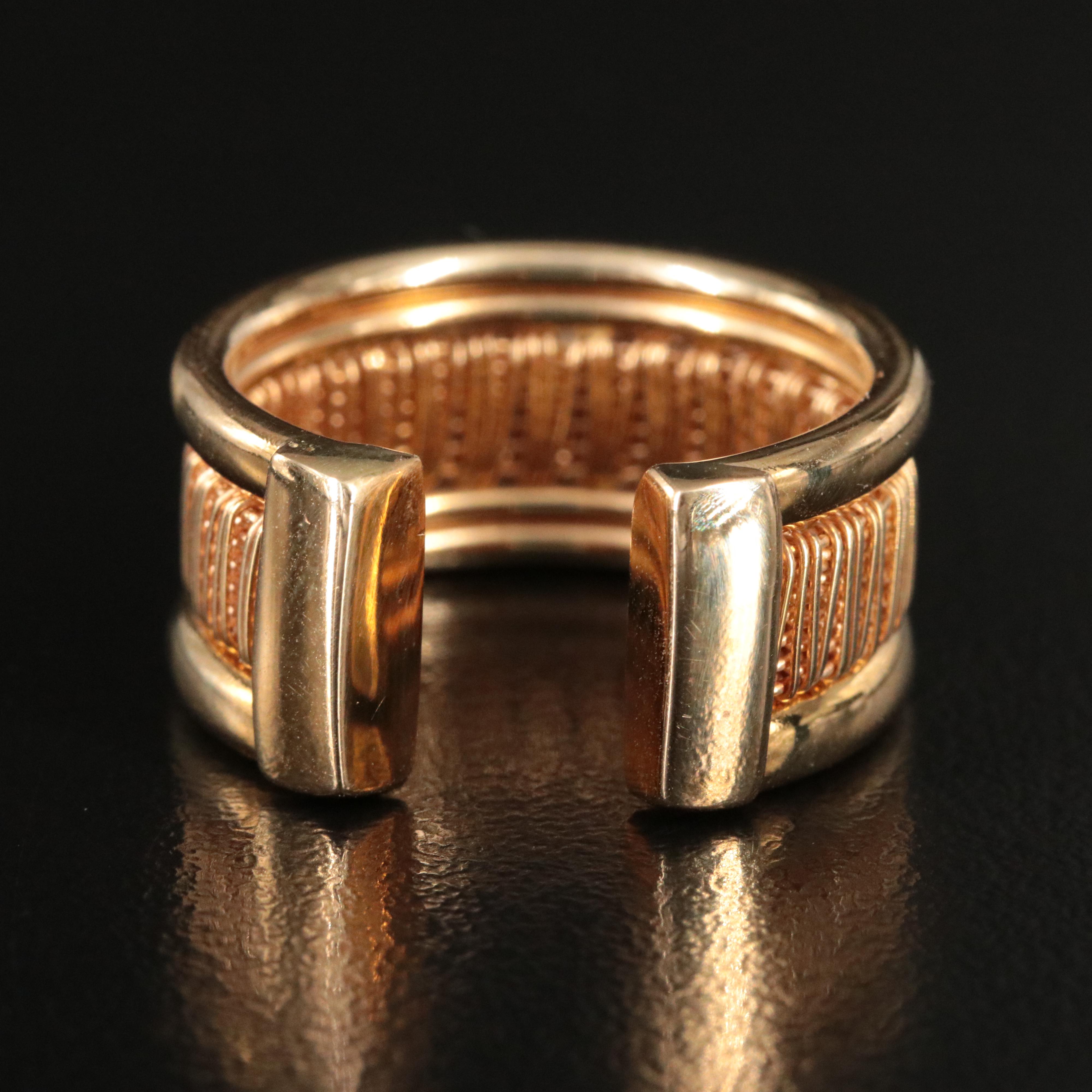 14K Woven Torque Ring