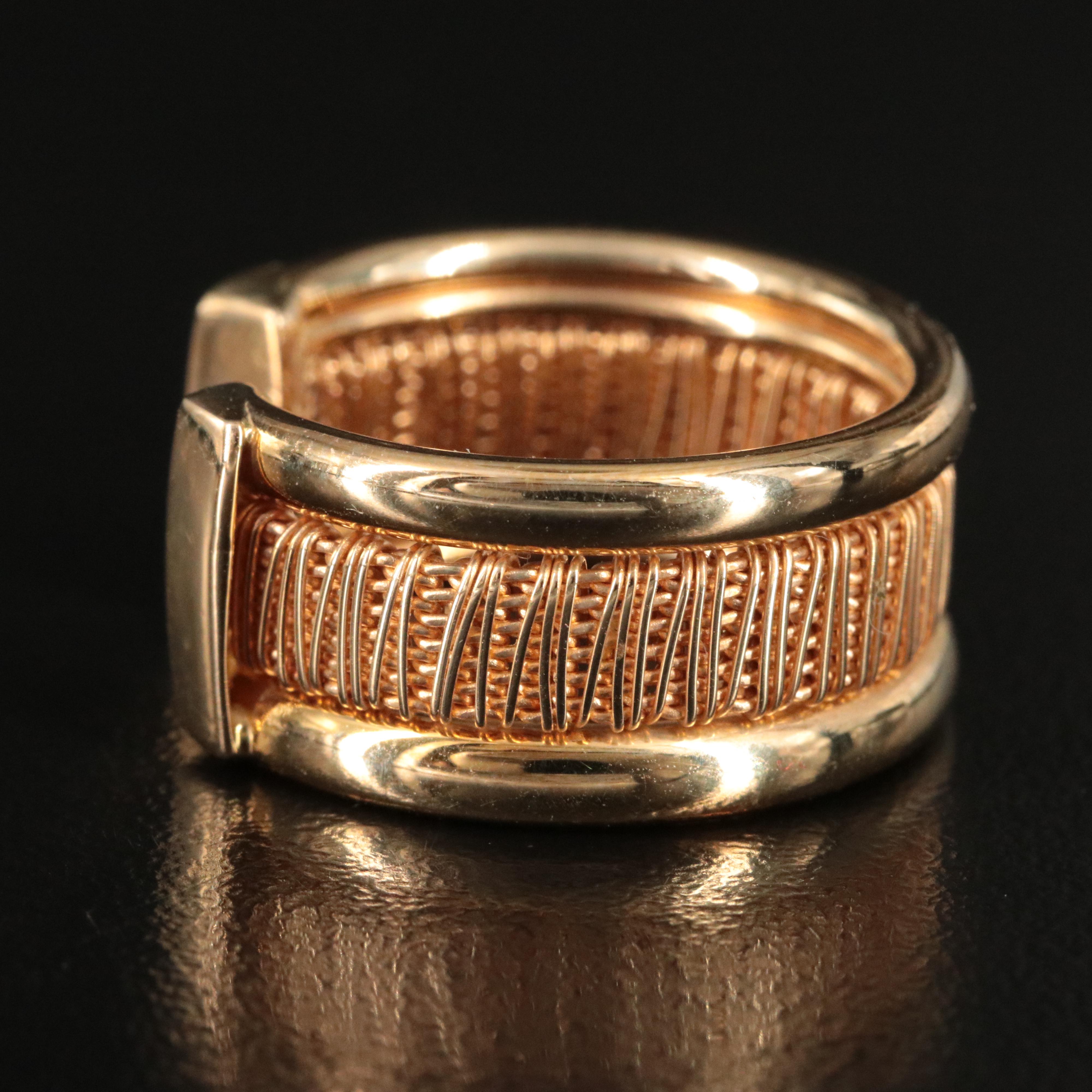 14K Woven Torque Ring