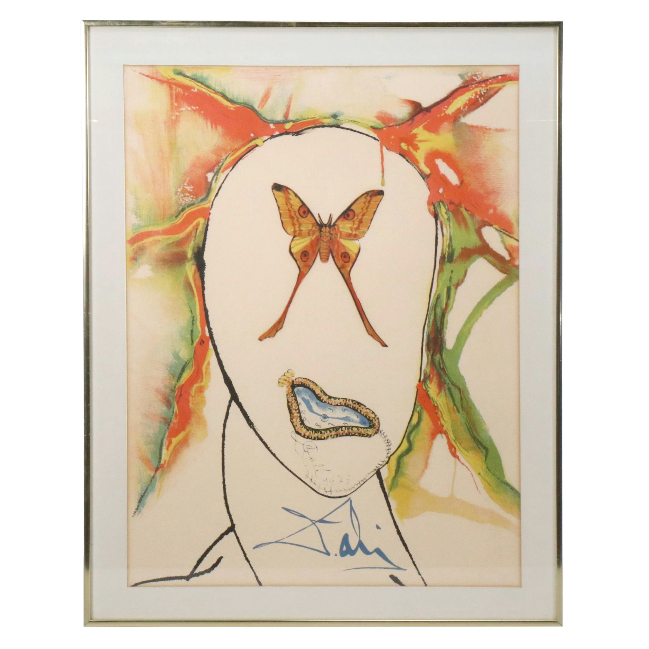 Salvador Dalí Color Lithograph "Kabuki Dancer," 1973