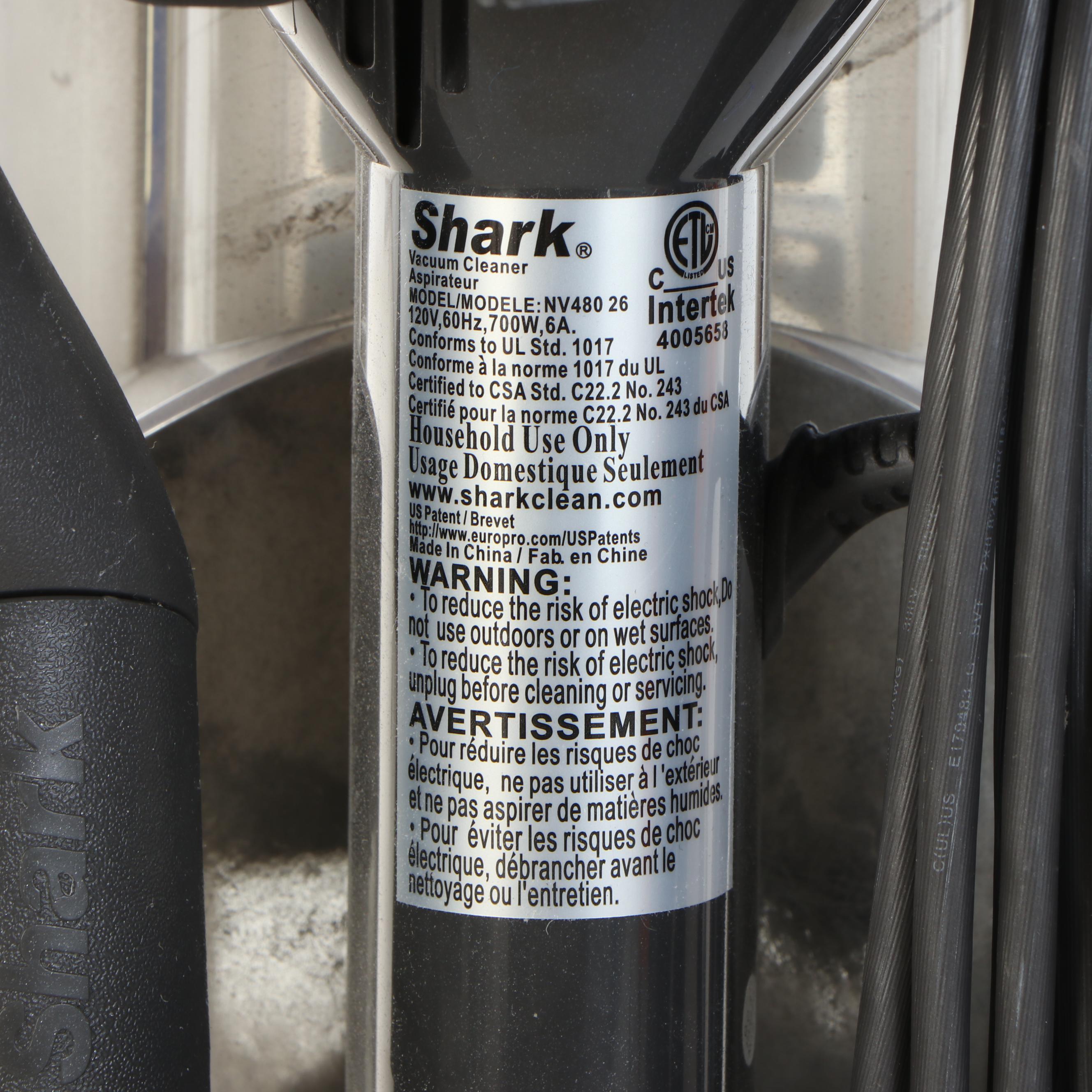 Shark Rocket Model NV480 Vacuum Cleaner