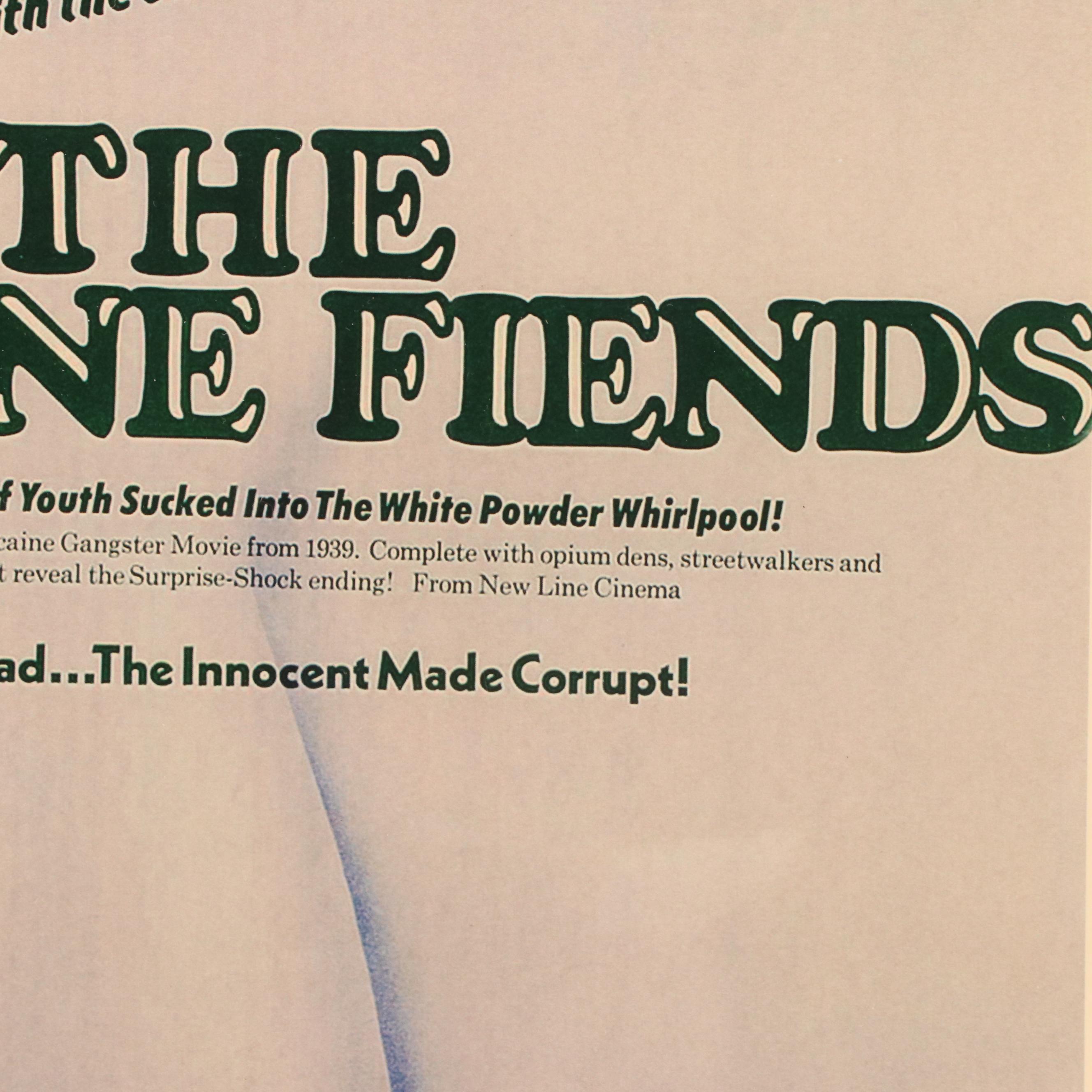 "The Cocaine Fiends" Offset Lithograph Movie Poster