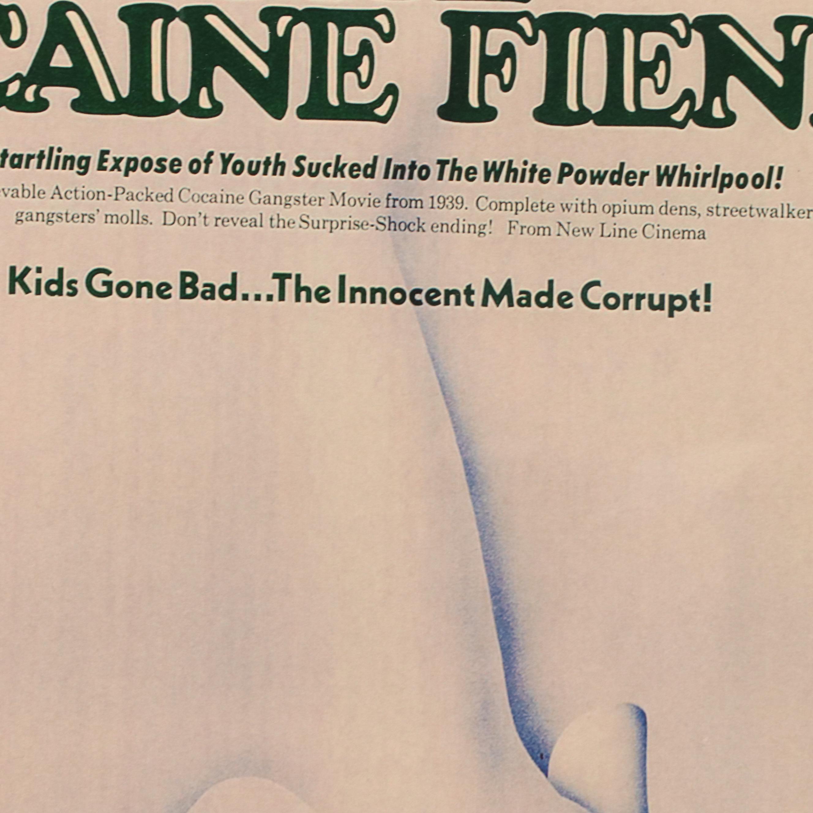 "The Cocaine Fiends" Offset Lithograph Movie Poster
