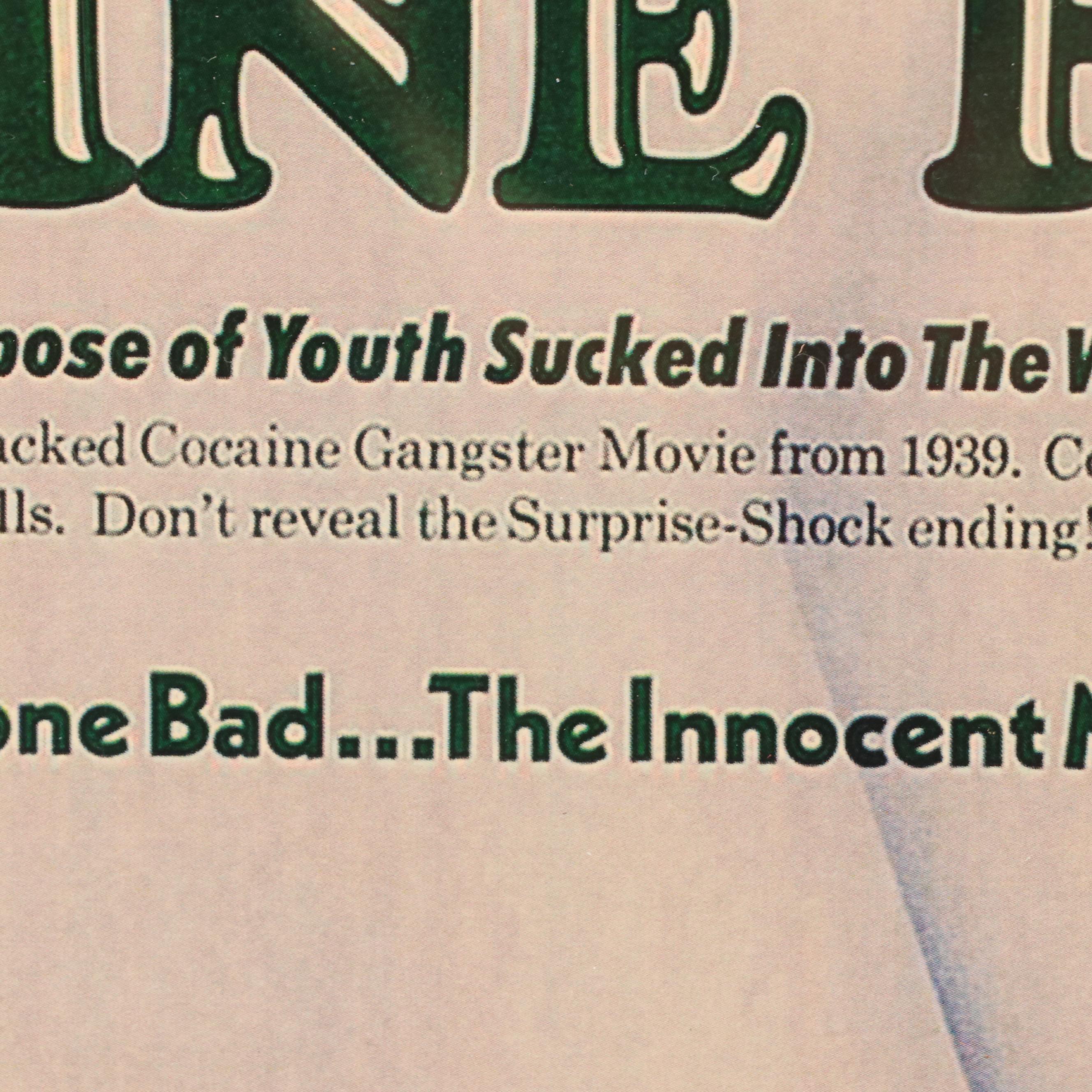 "The Cocaine Fiends" Offset Lithograph Movie Poster