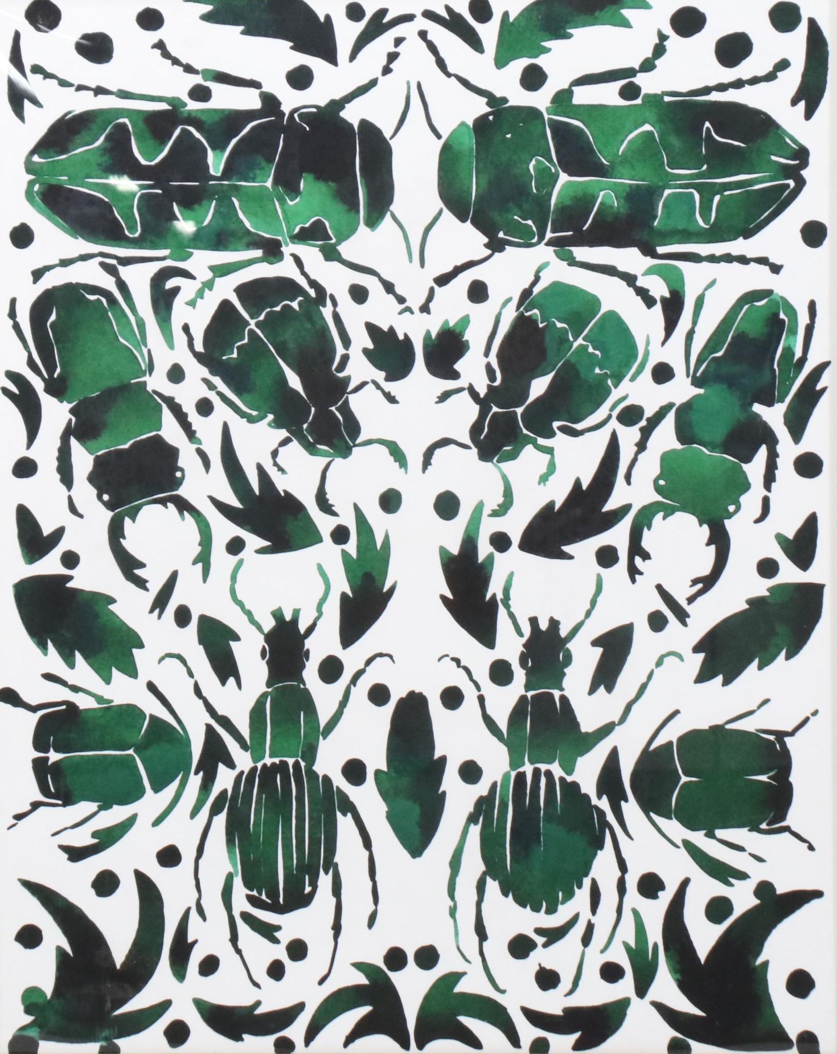 Giclée After Kate Roebuck "Emerald Beetles"