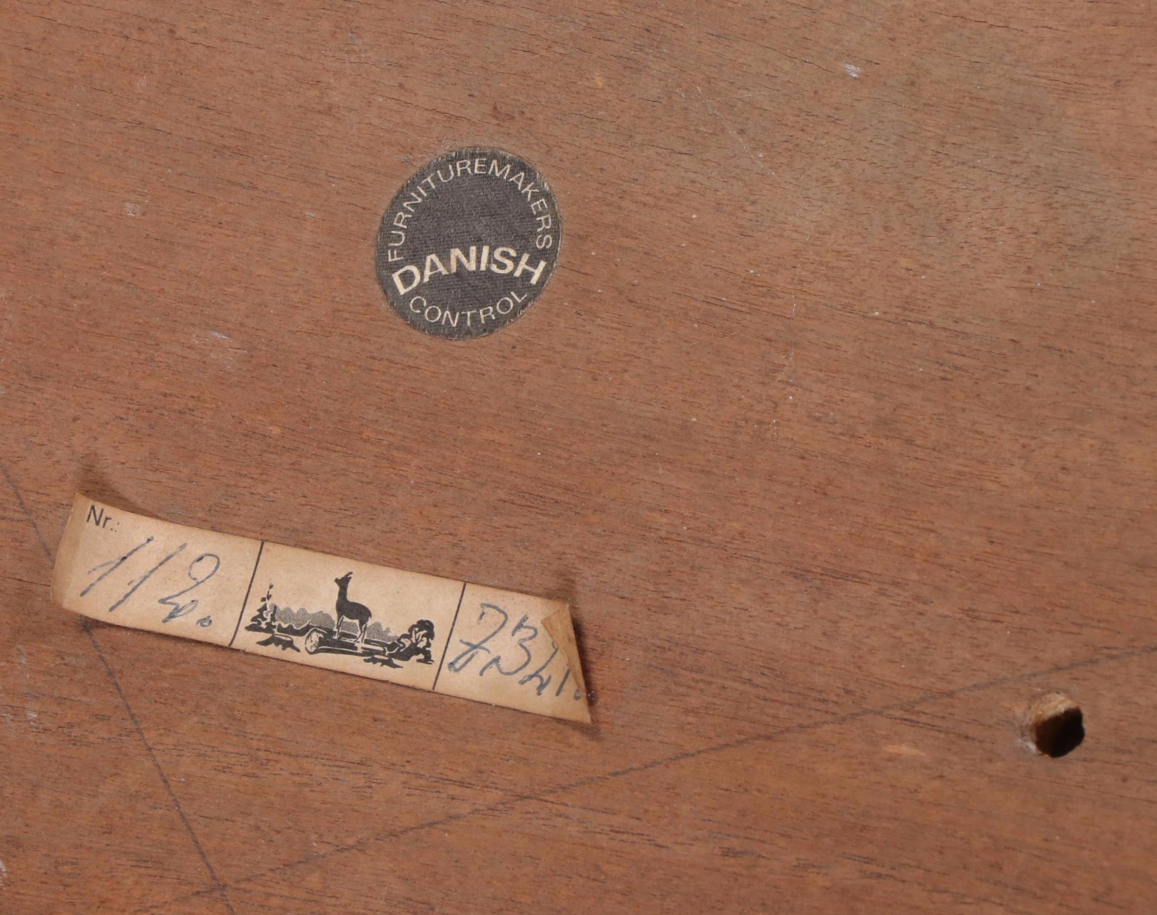 Haslev Møbelsnedkeri Danish Modern Teak and Porcelain Tile Coffee Table, c. 1960