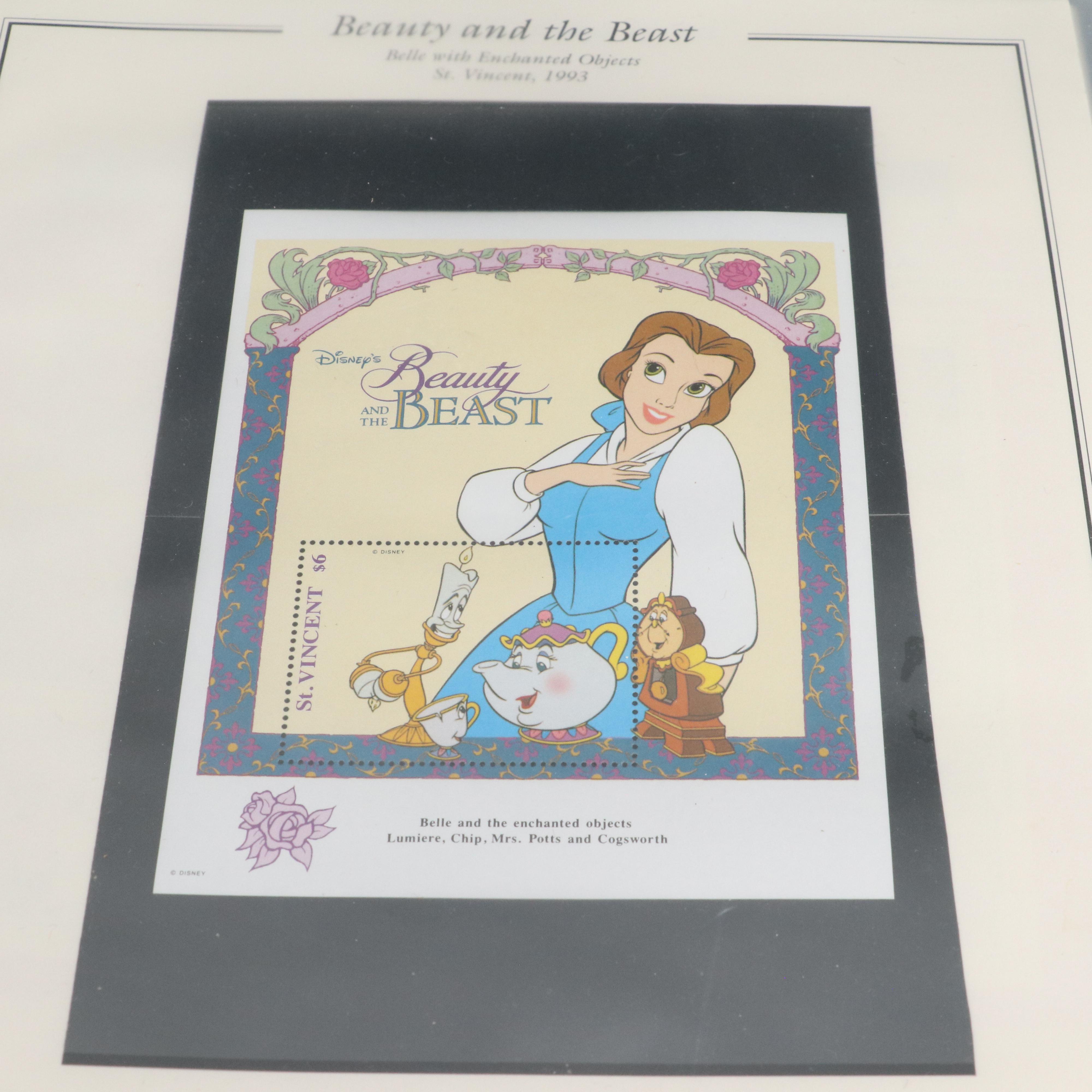 Four Albums of Postage Stamps and Covers, U.S., World, Disney, and UNICEF