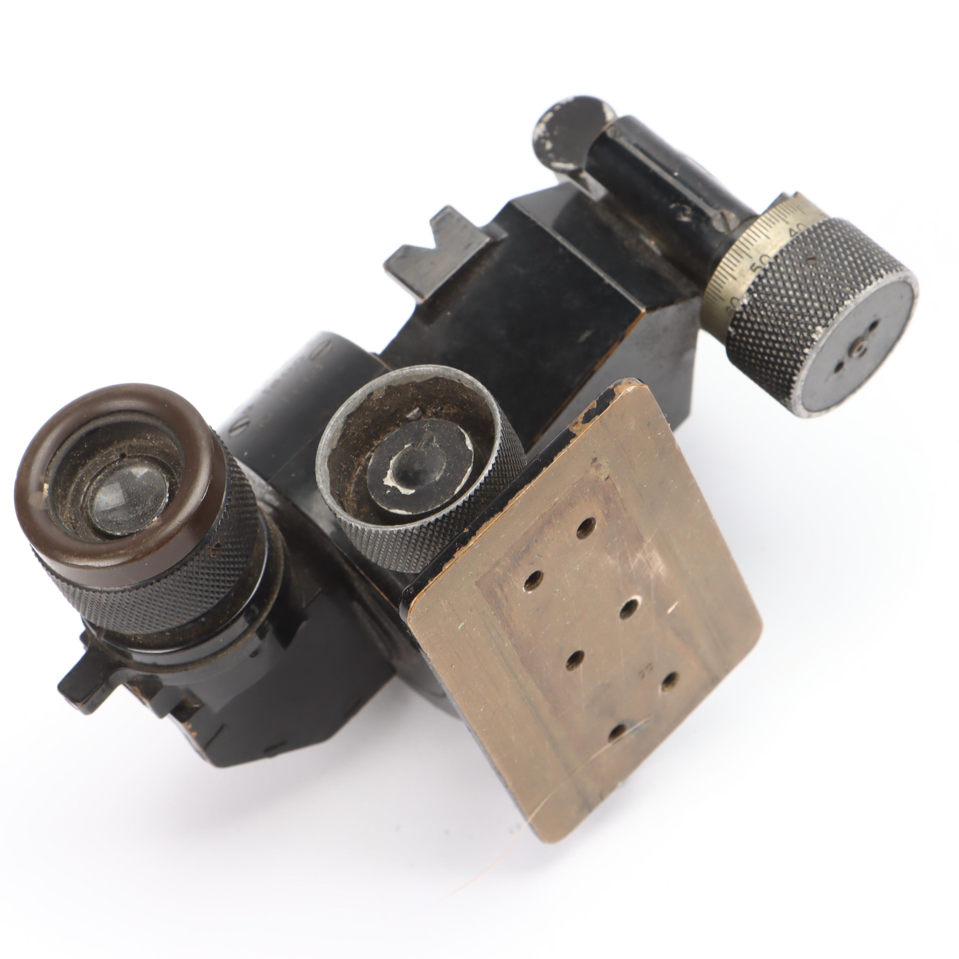 Brass-Handle Khukuri with Japanese Gun Scope and Other Décor